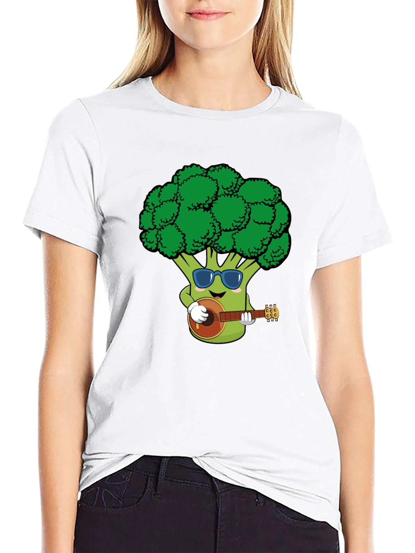 Broccoli Guitarist Graphic Tee