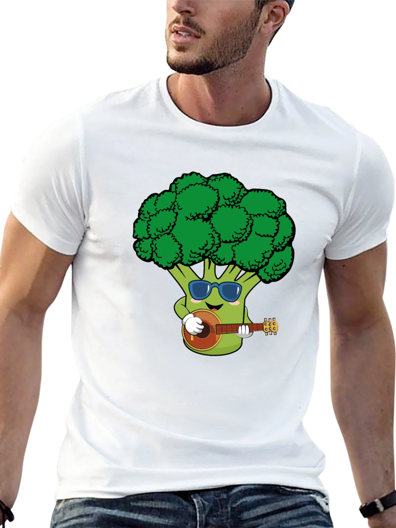 Broccoli Guitarist Graphic Tee