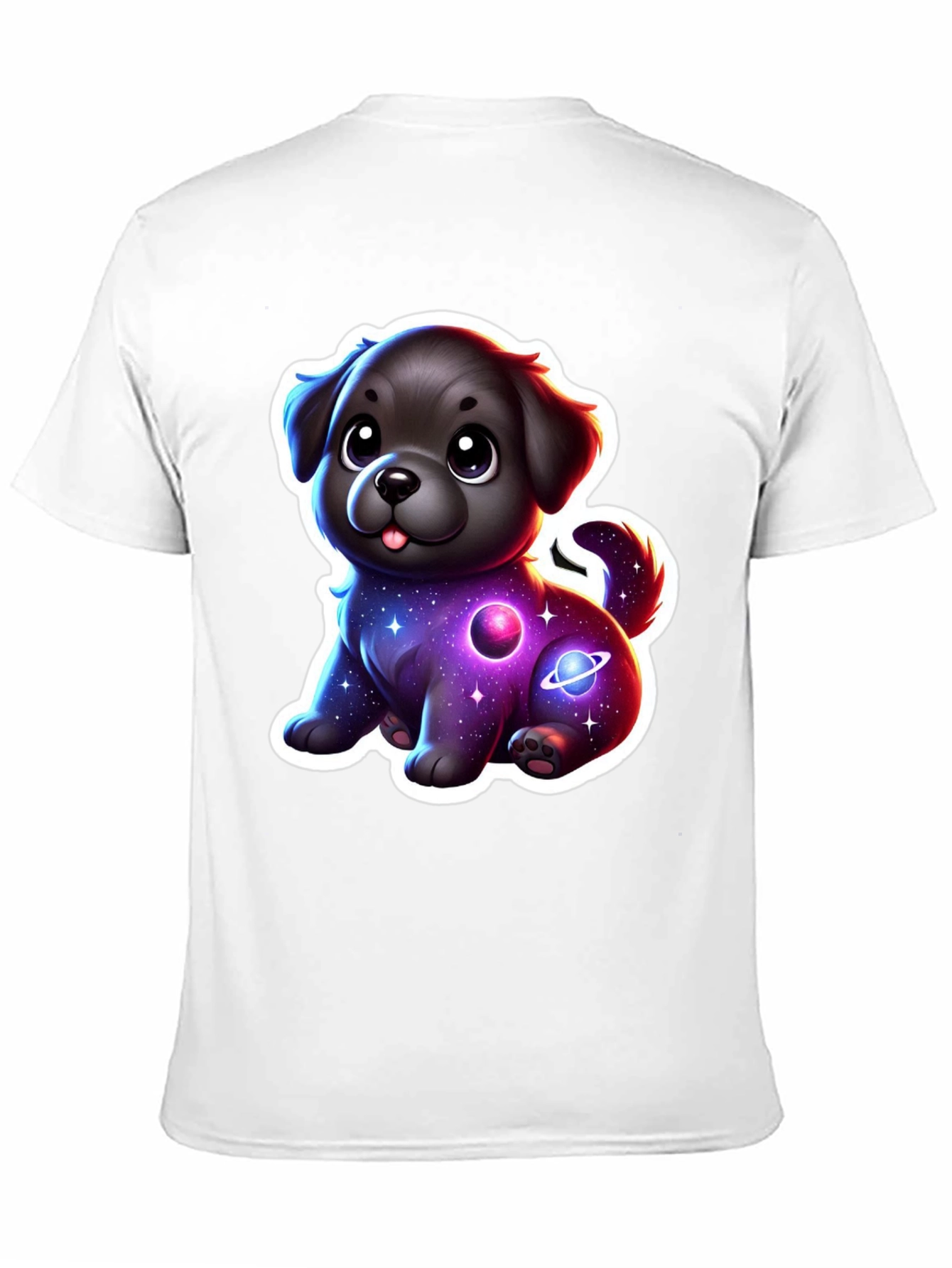 Cute Space Dog T-Shirt - Galaxy Puppy Design