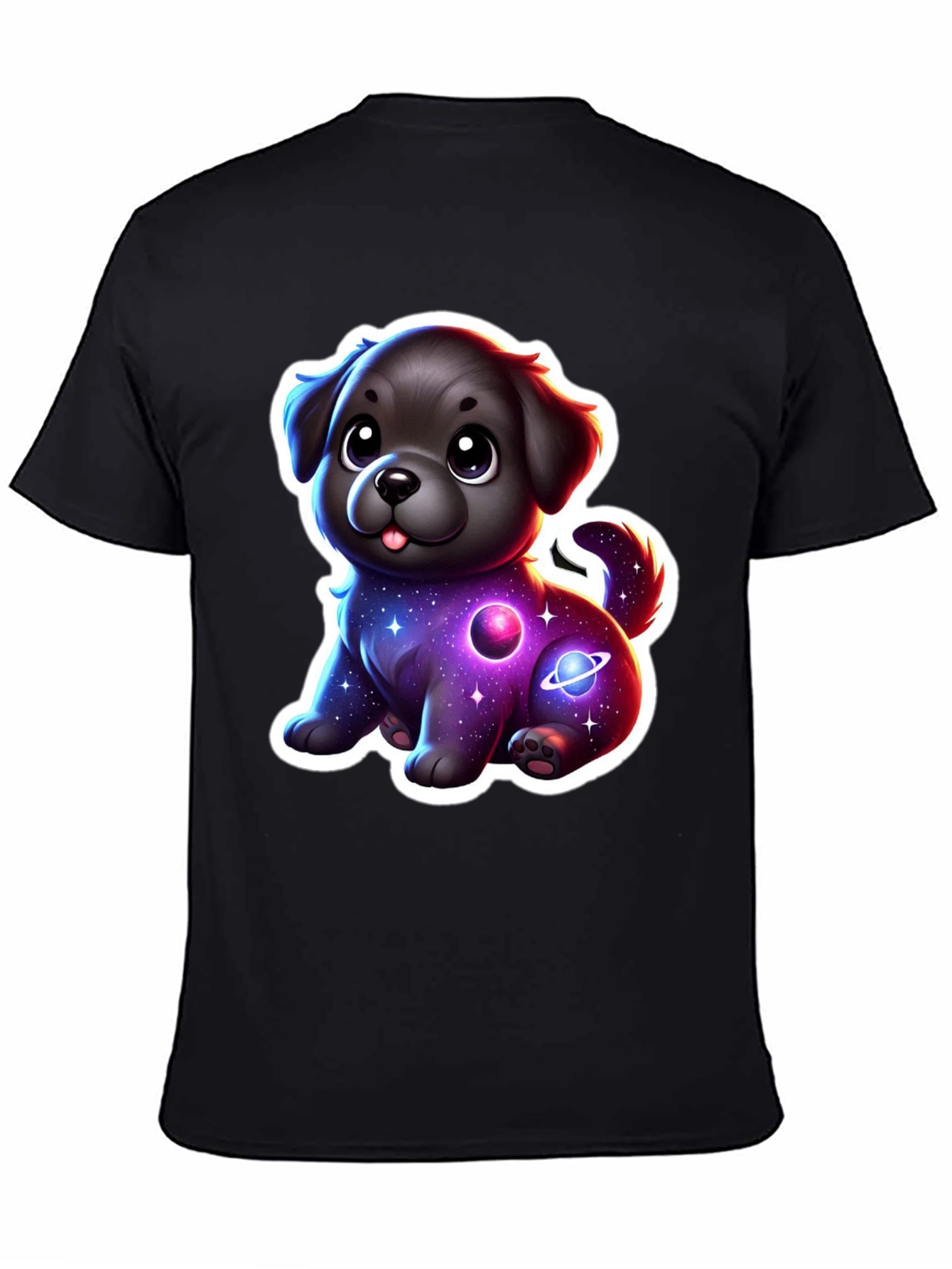 Cute Space Dog T-Shirt - Galaxy Puppy Design