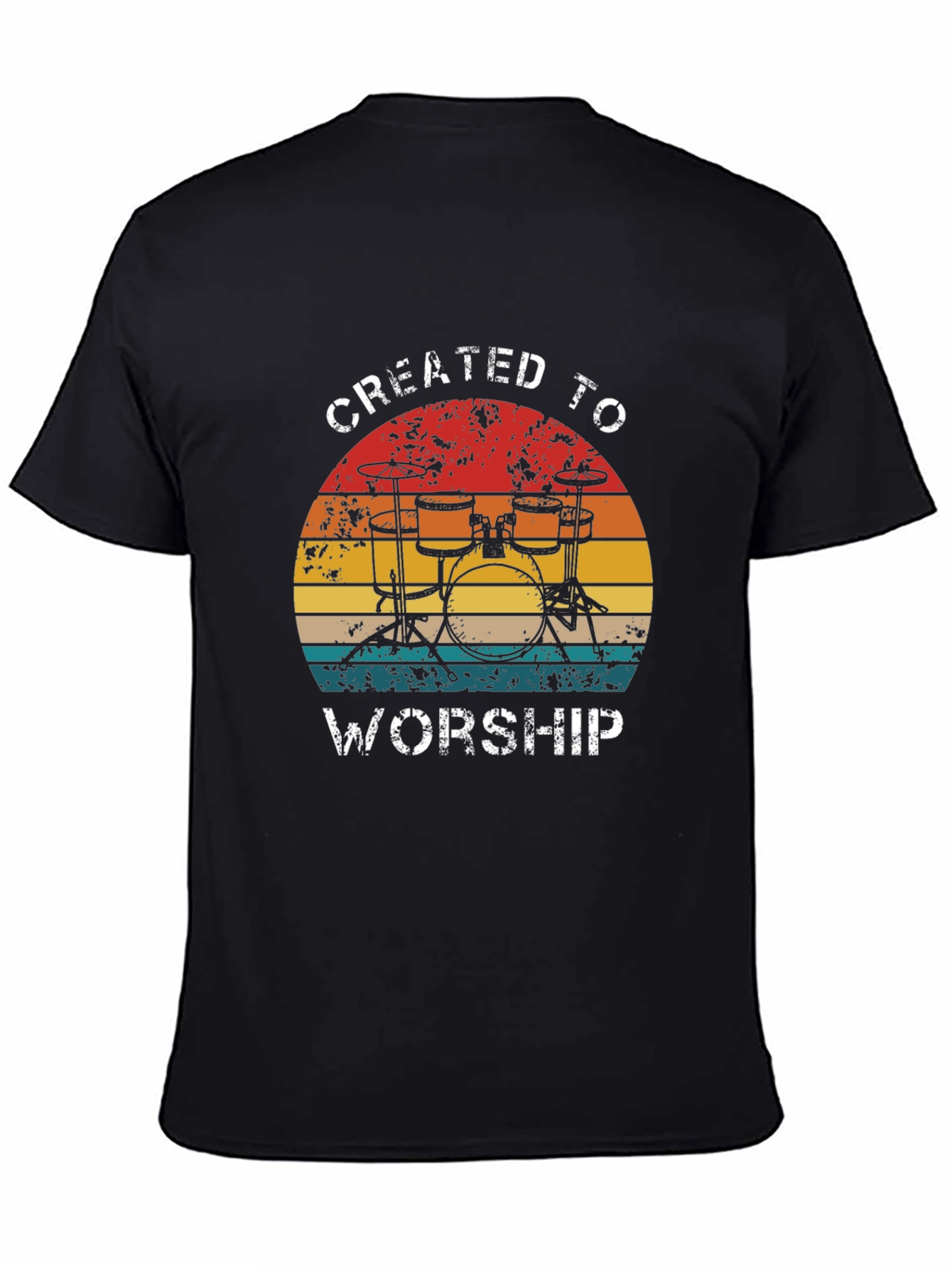 Created to Worship Drum Set T-Shirt