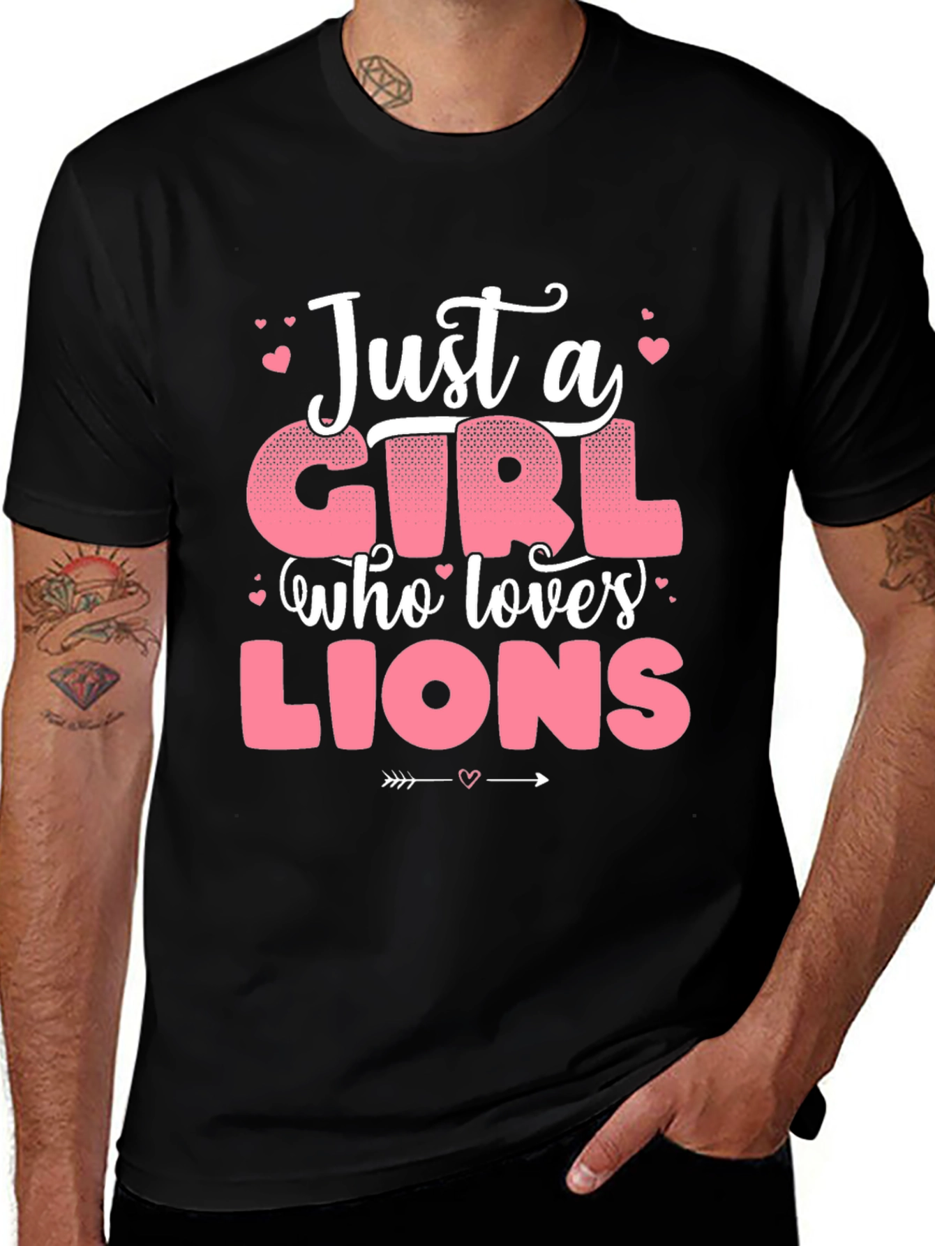 Just a Girl Who Loves Lions T-Shirt