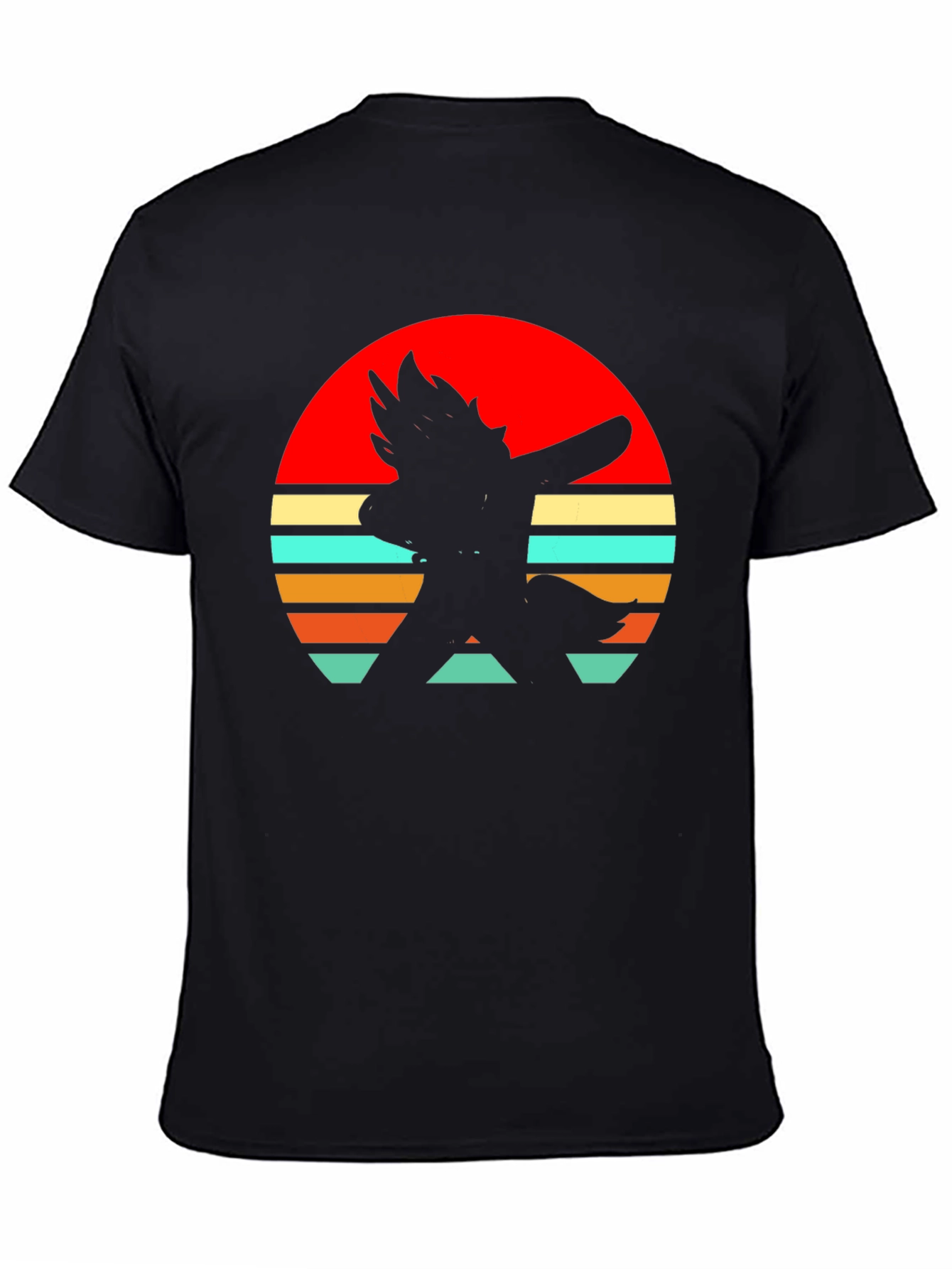 Retro Sunset Silhouette Tee - Stylish Graphic T-Shirt