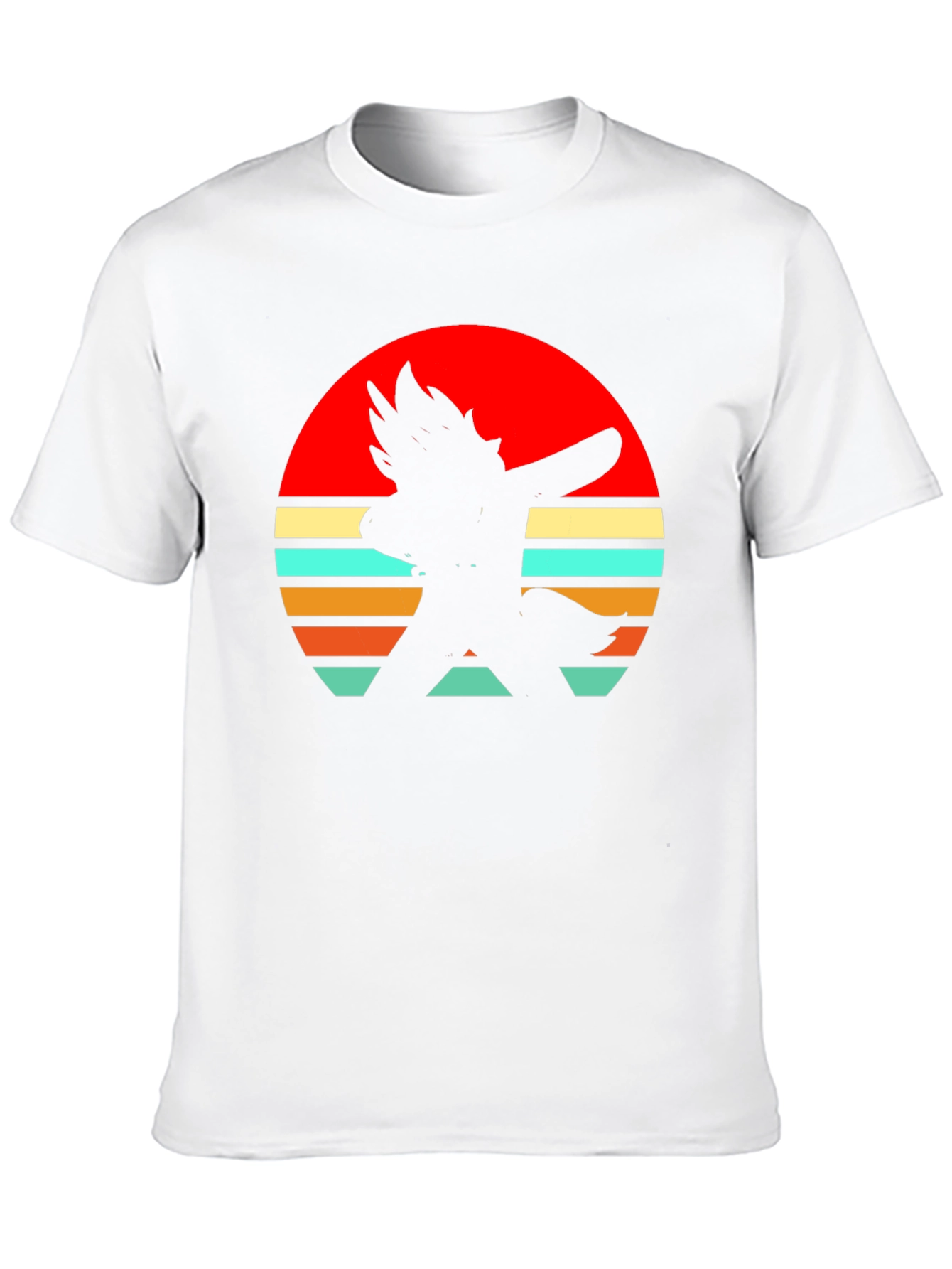 Retro Sunset Silhouette Tee - Stylish Graphic T-Shirt