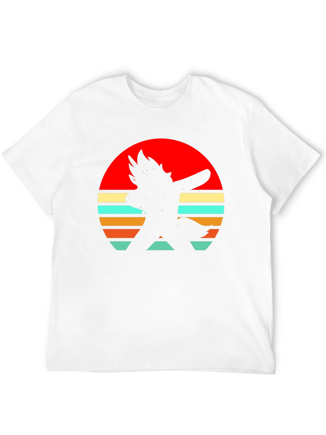 Retro Sunset Silhouette Tee - Stylish Graphic T-Shirt