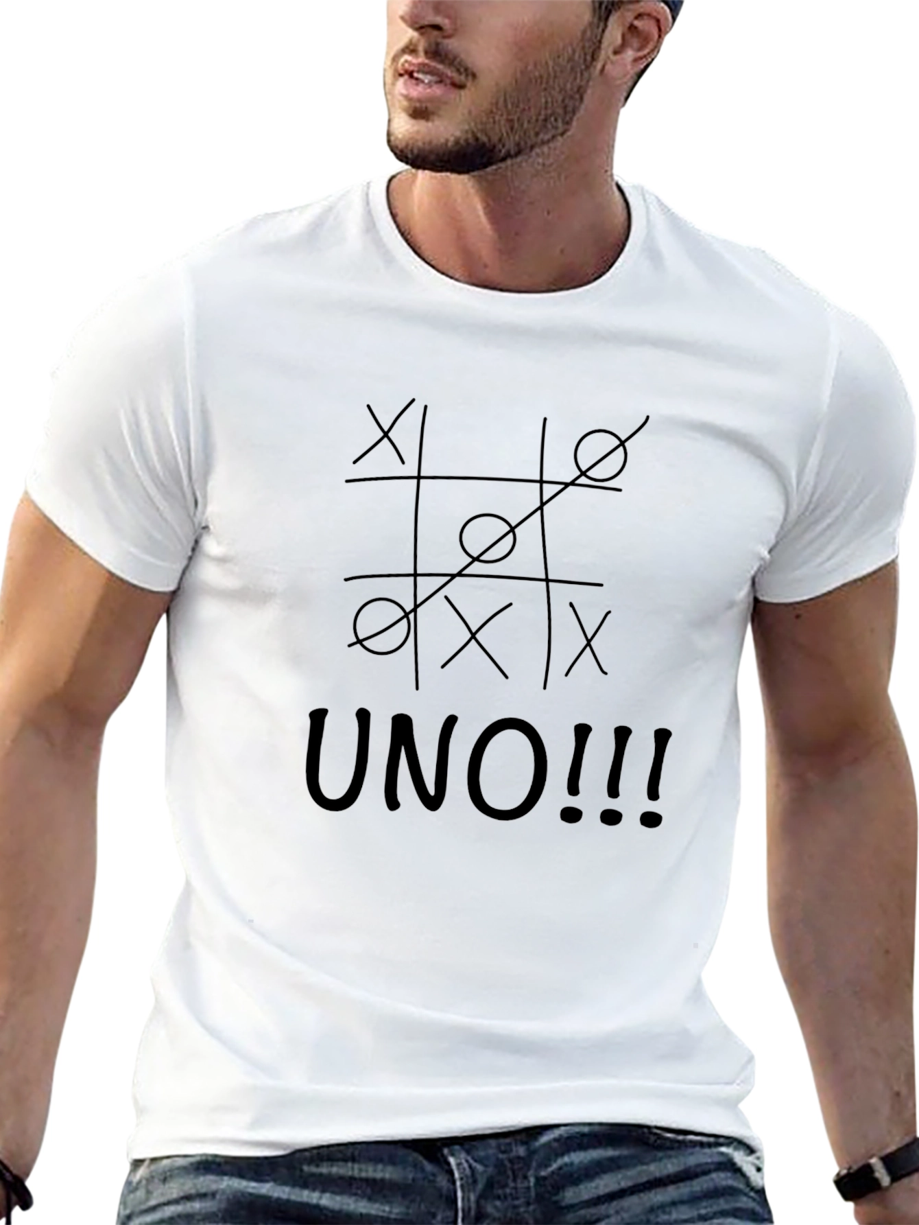 UNO! Tic-Tac-Toe T-Shirt | Casual Graphic Tee
