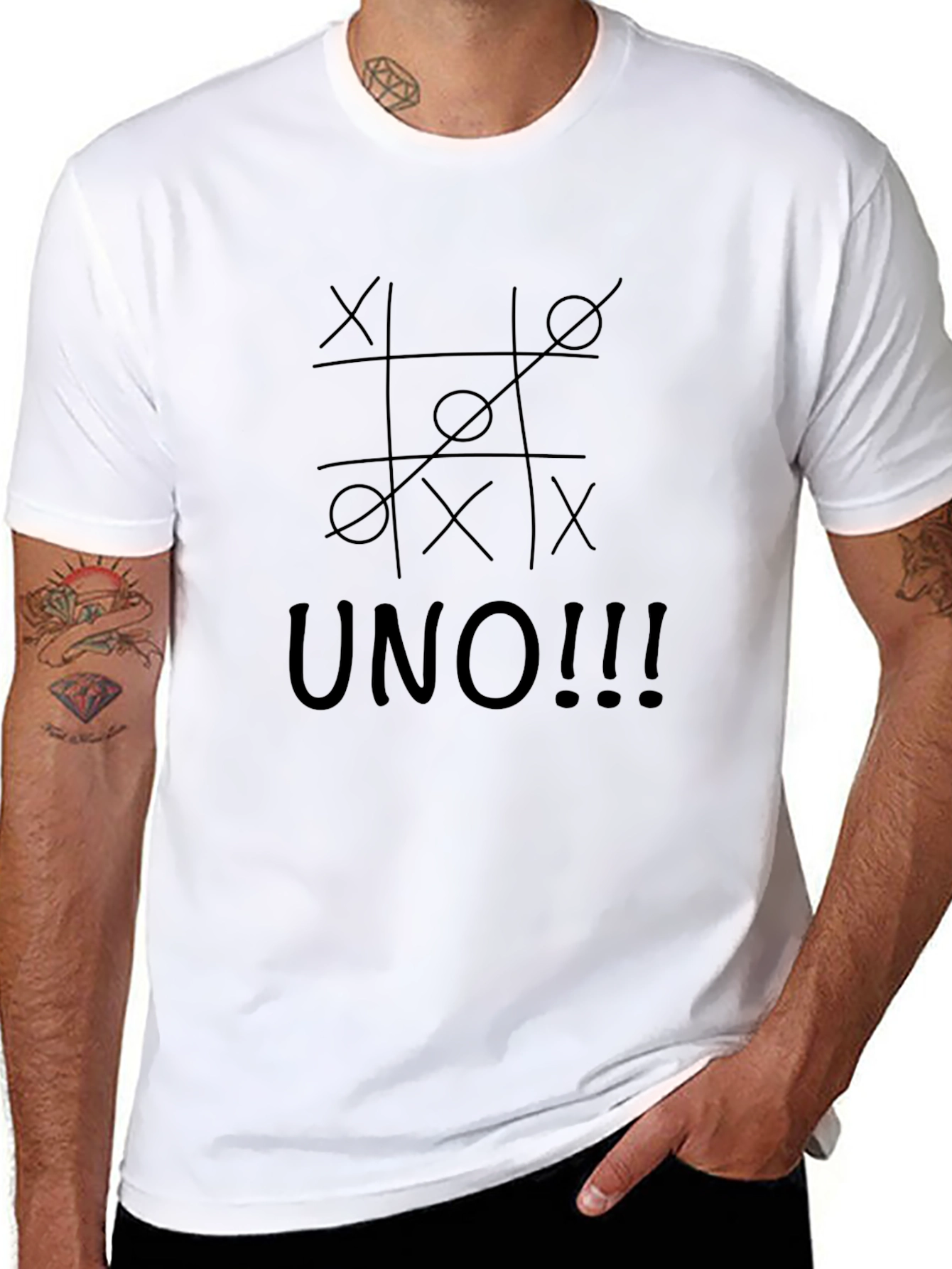 UNO! Tic-Tac-Toe T-Shirt | Casual Graphic Tee