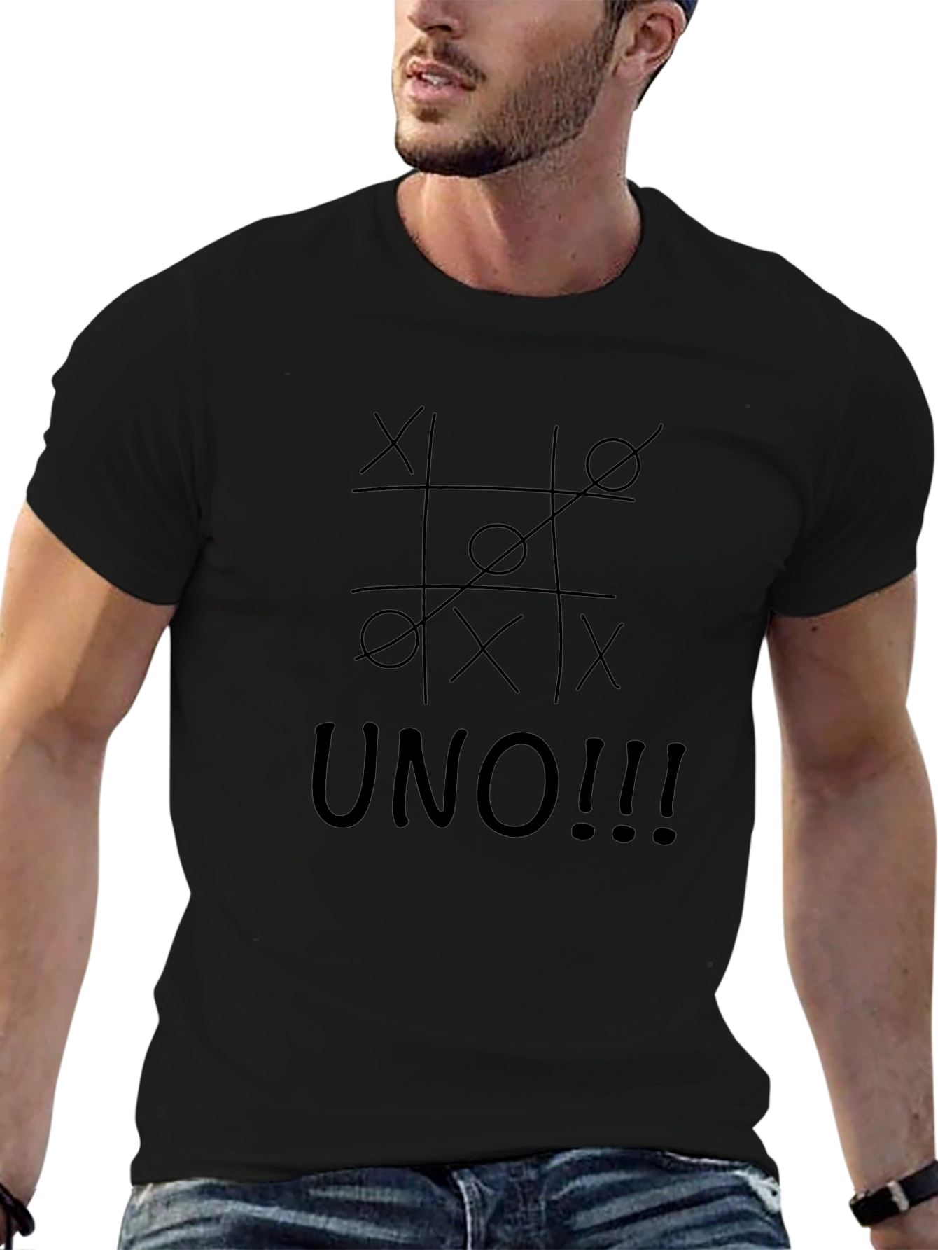 UNO! Tic-Tac-Toe T-Shirt | Casual Graphic Tee