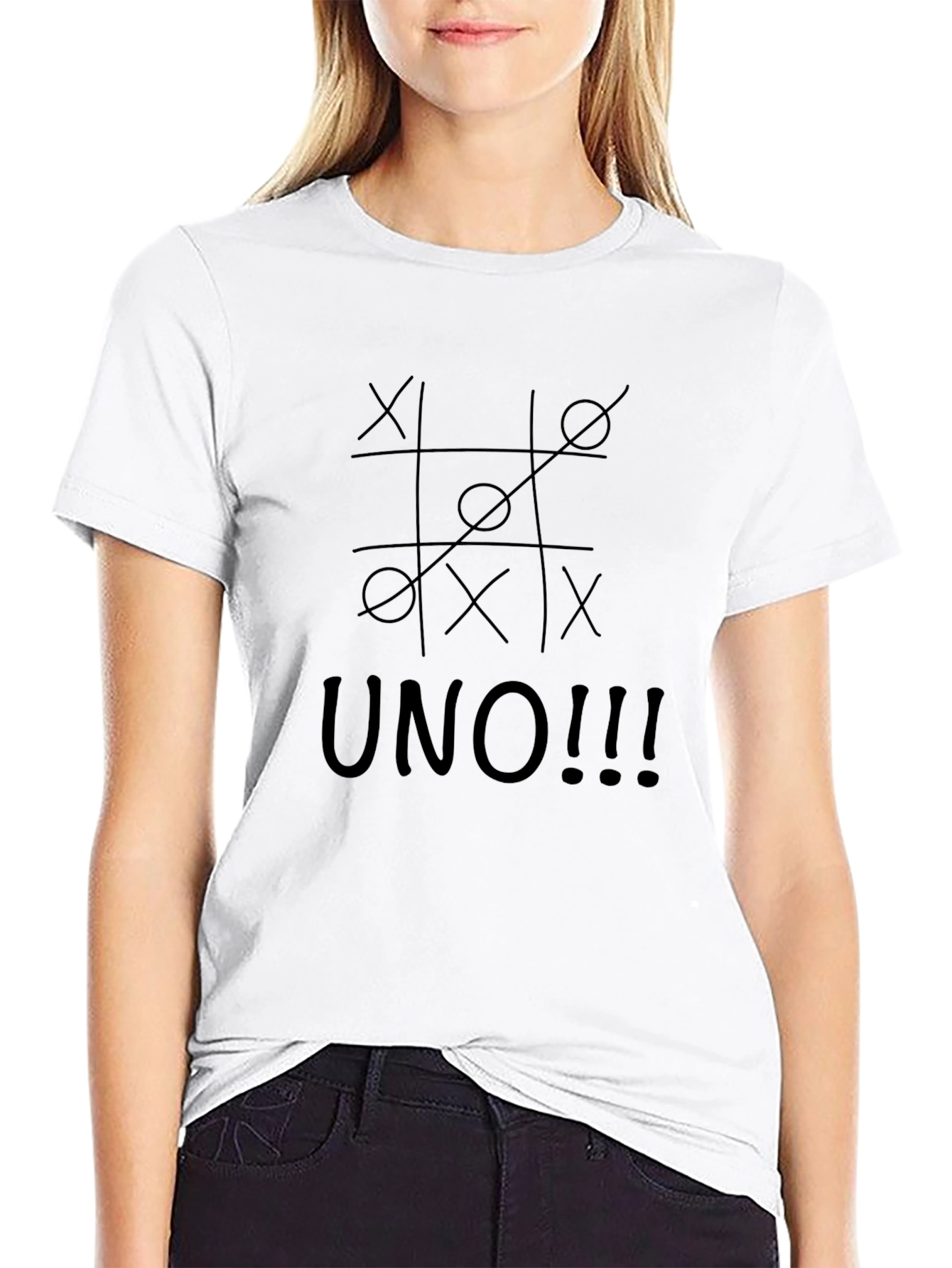 UNO! Tic-Tac-Toe T-Shirt | Casual Graphic Tee