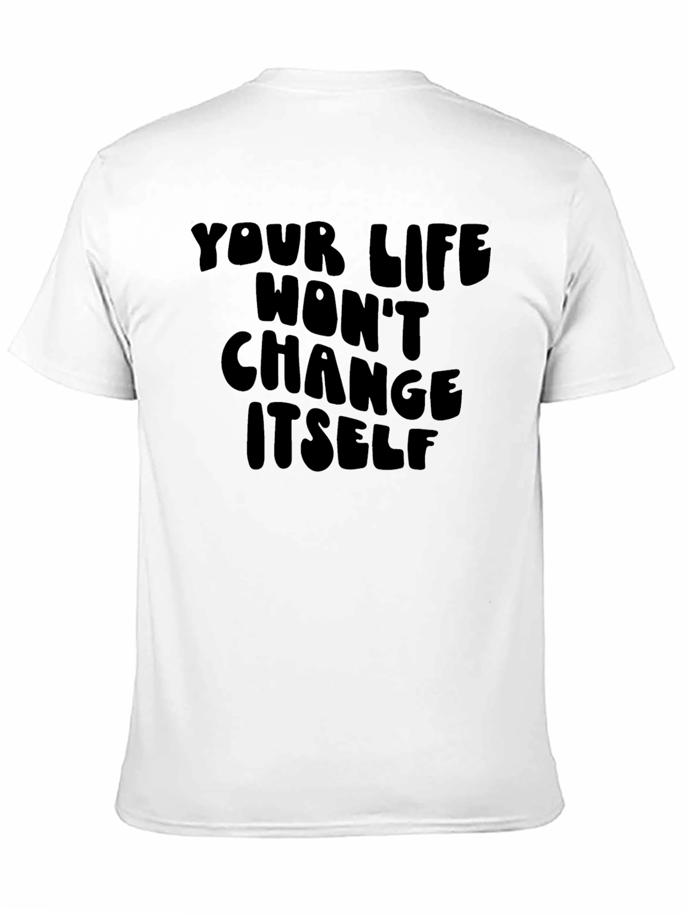 Motivational Black T-Shirt - Change Yourself