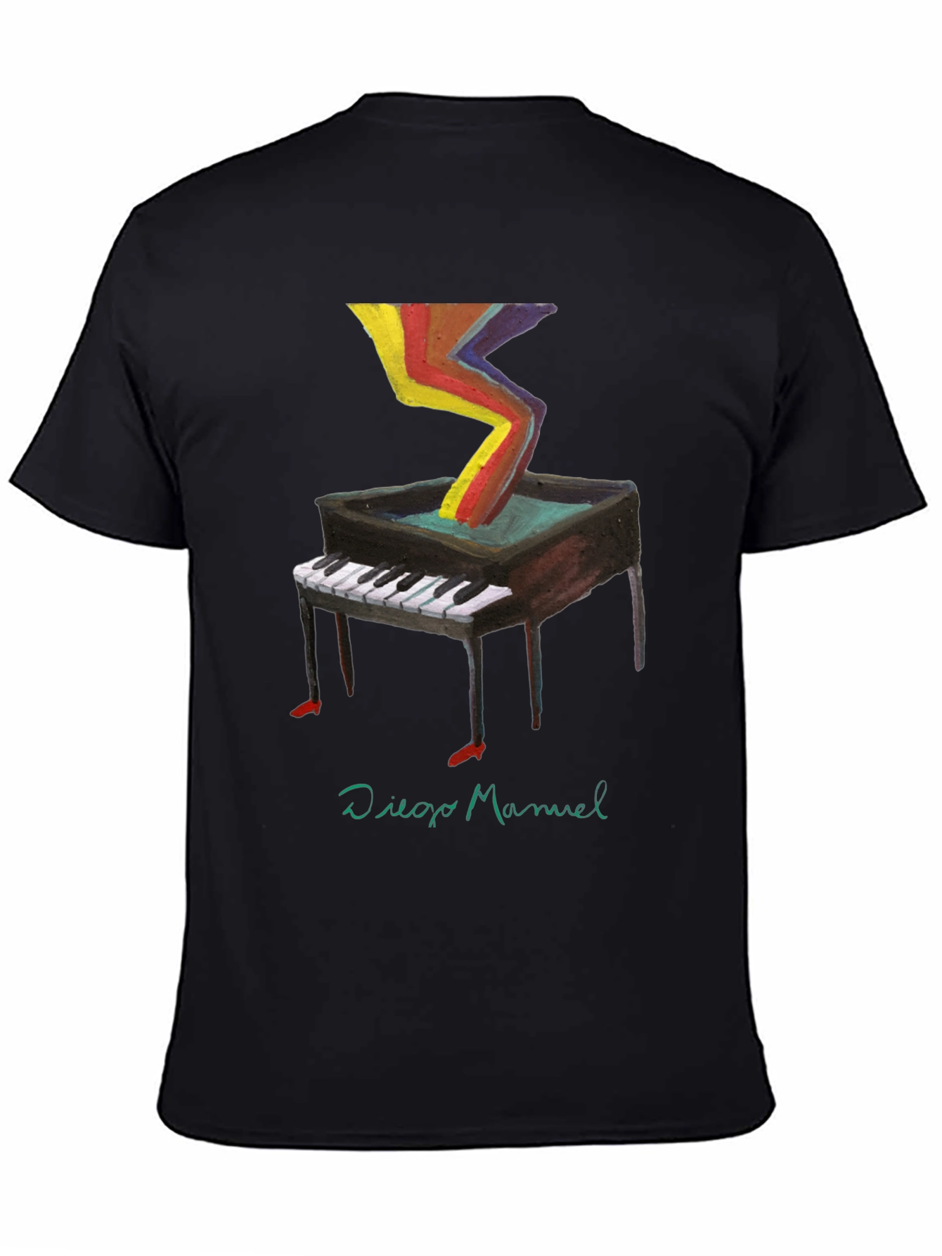 Abstract Piano T-Shirt - Unique Art Tee