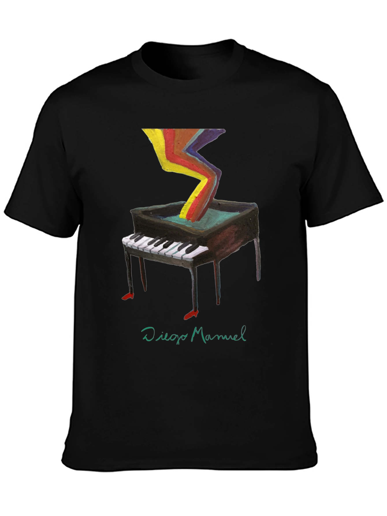 Abstract Piano T-Shirt - Unique Art Tee