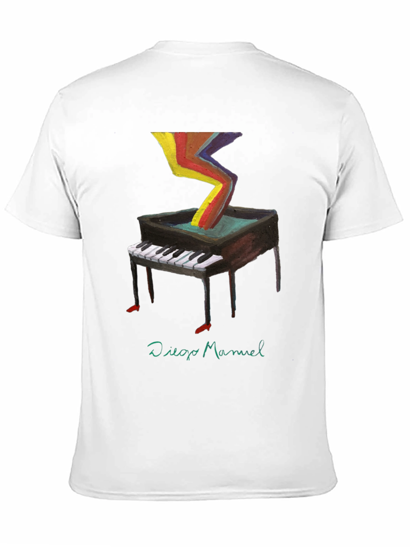 Abstract Piano T-Shirt - Unique Art Tee