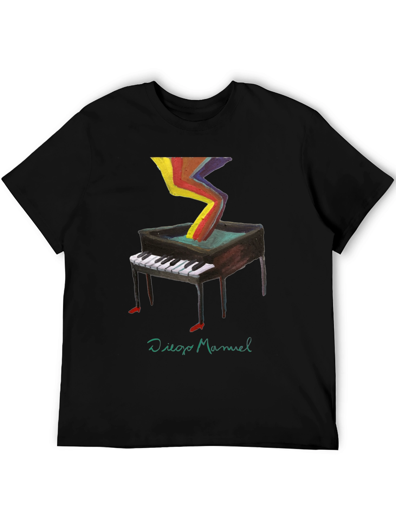 Abstract Piano T-Shirt - Unique Art Tee