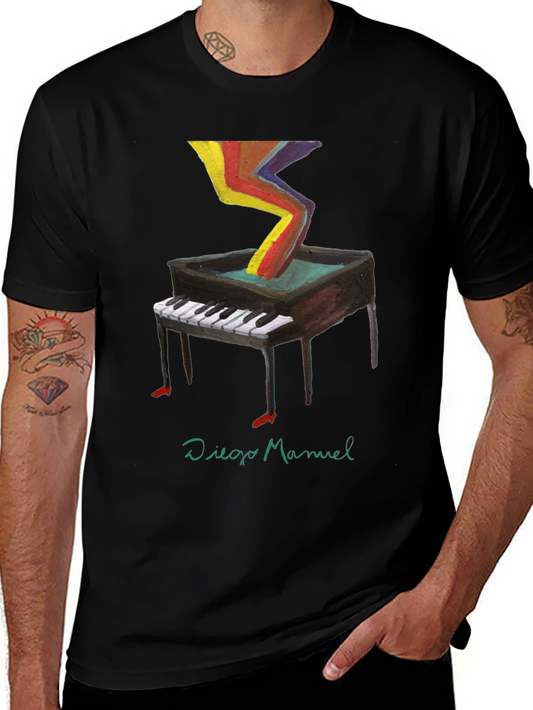 Abstract Piano T-Shirt - Unique Art Tee