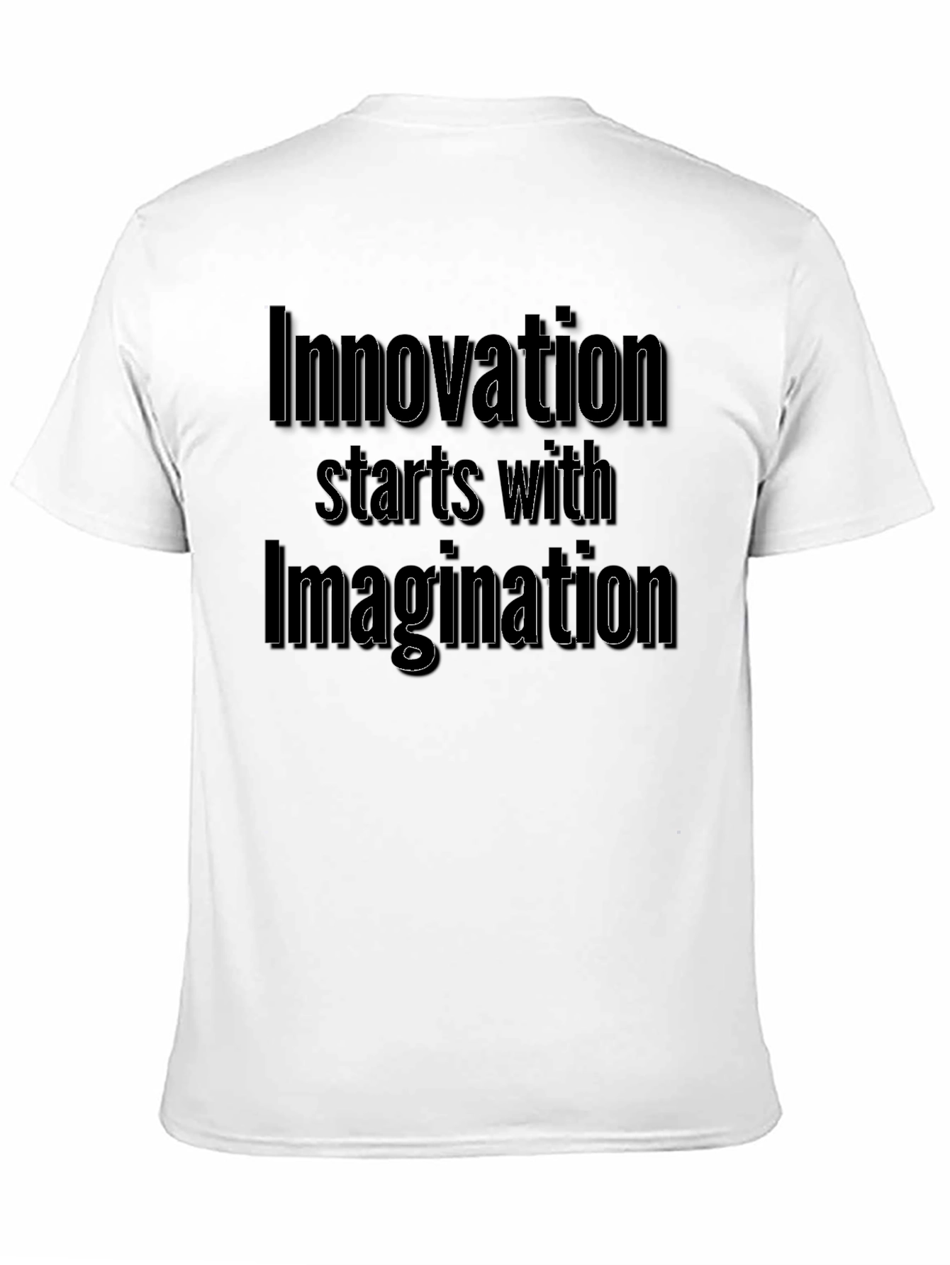 Innovation Imagination Black Graphic T-Shirt