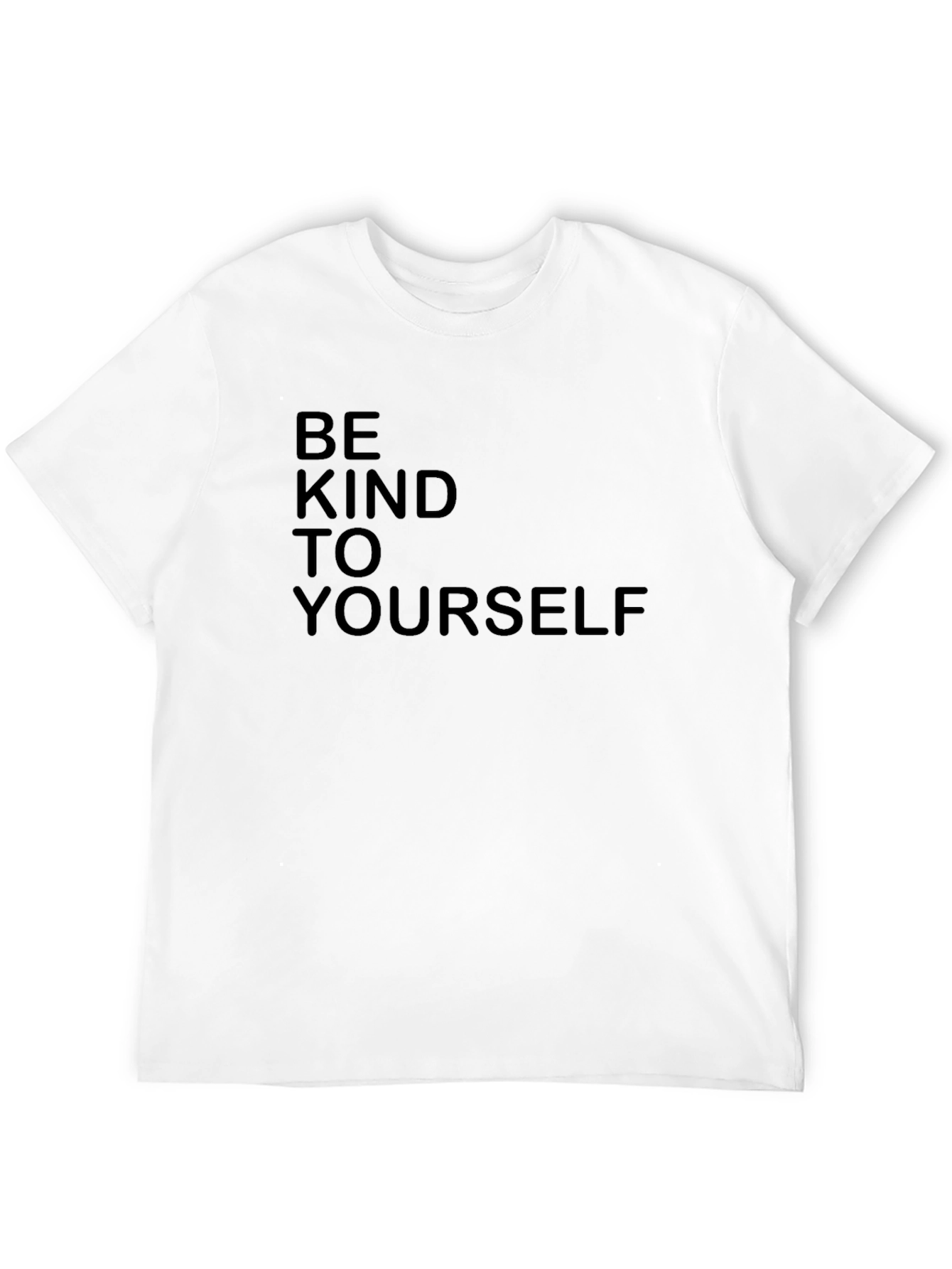 Be Kind To Yourself Black Graphic Tee Shirt