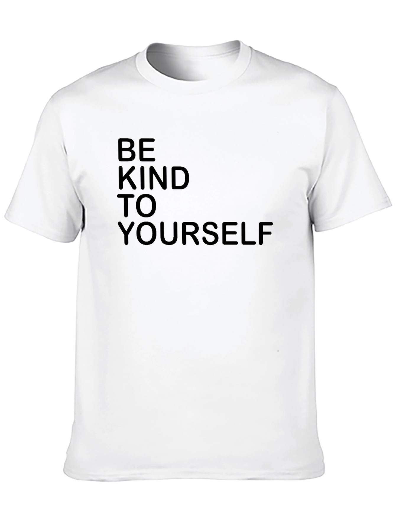 Be Kind To Yourself Black Graphic Tee Shirt