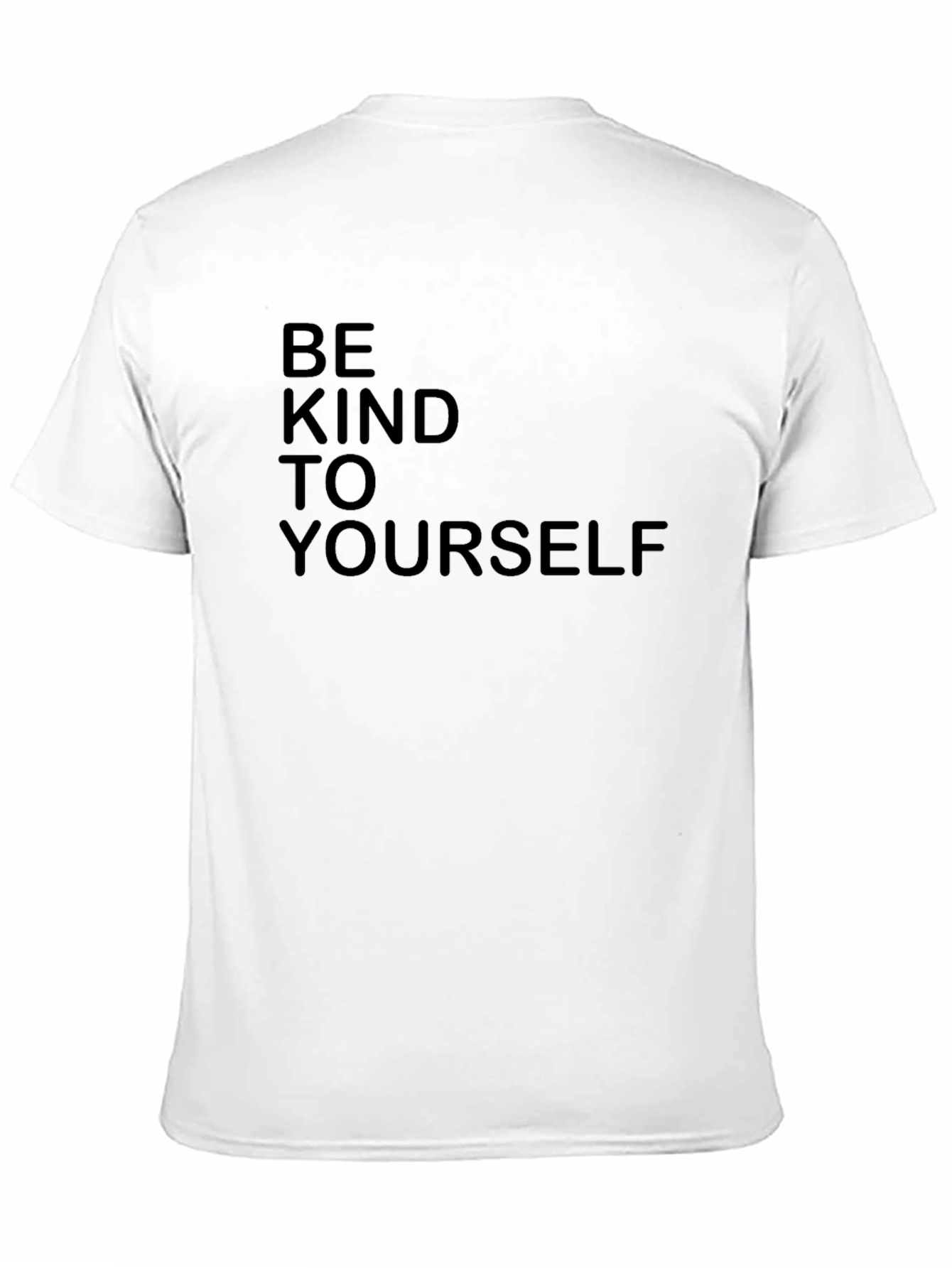 Be Kind To Yourself Black Graphic Tee Shirt
