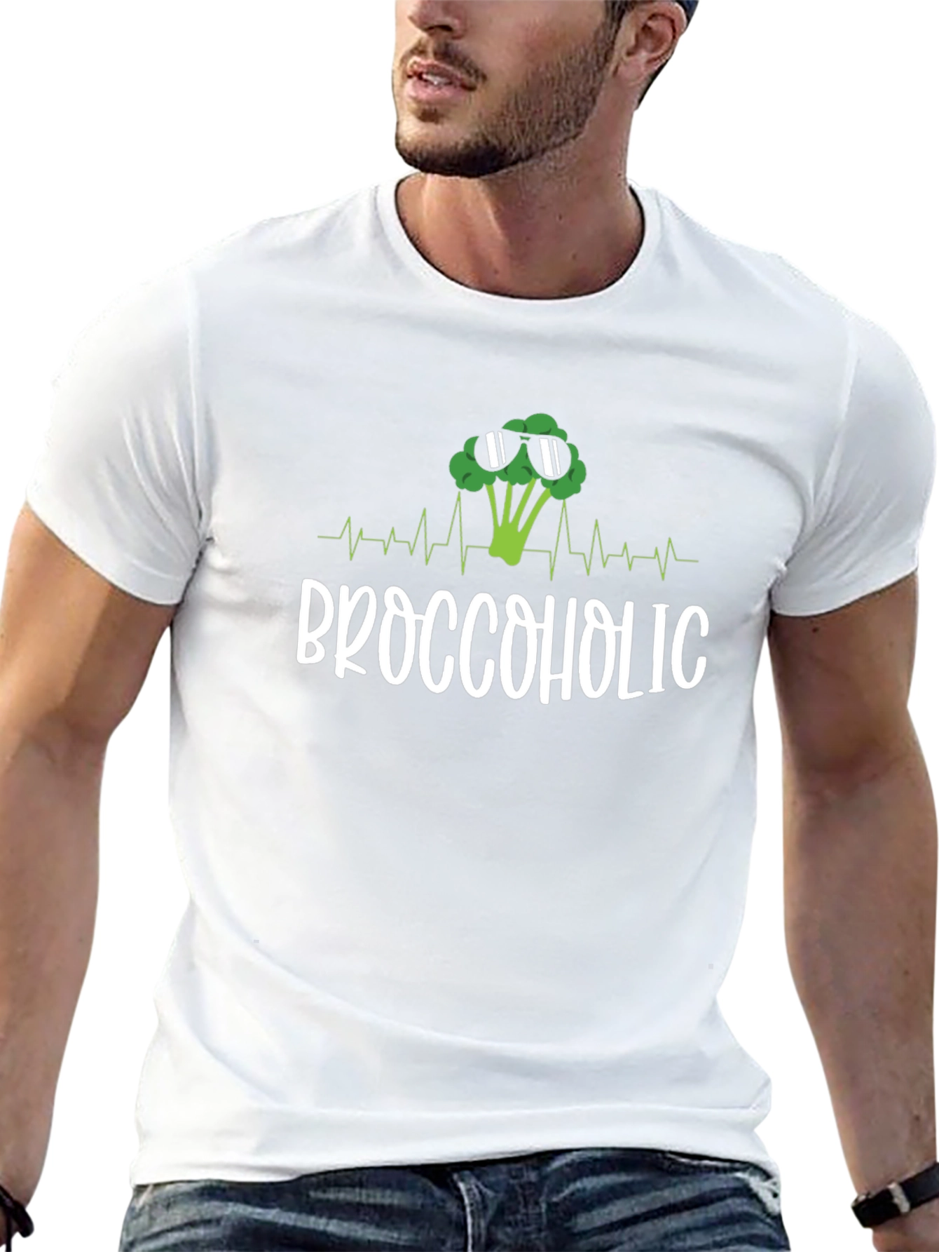 Broccoholic T-Shirt - Funny Broccoli Lover Tee