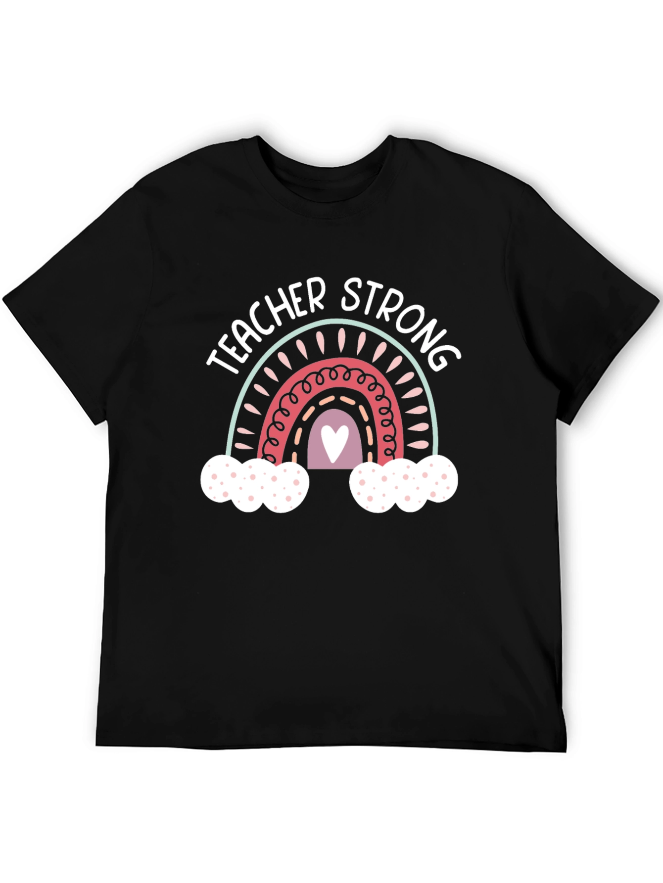 Teacher Strong Rainbow Graphic Tee