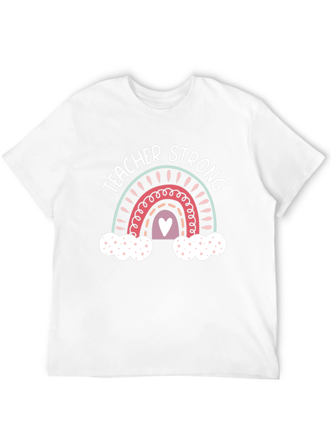 Teacher Strong Rainbow Graphic Tee