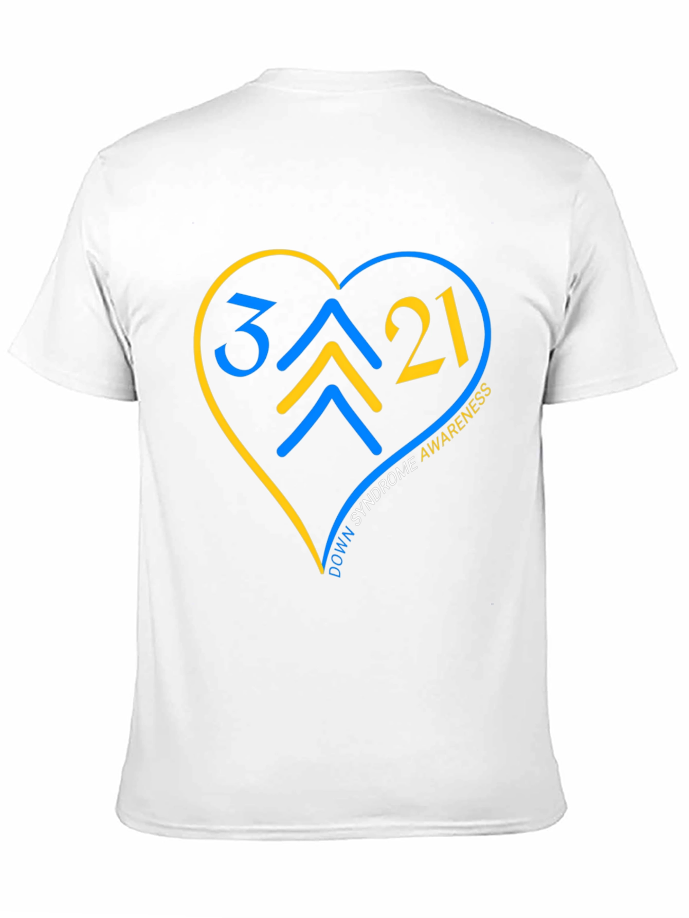 Down Syndrome Awareness T-Shirt - Heart Design
