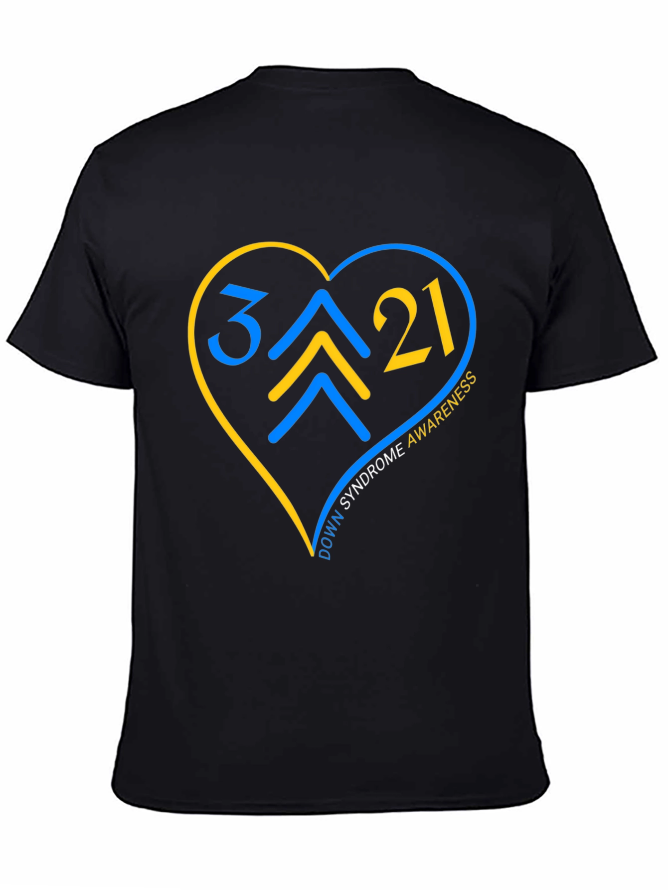 Down Syndrome Awareness T-Shirt - Heart Design