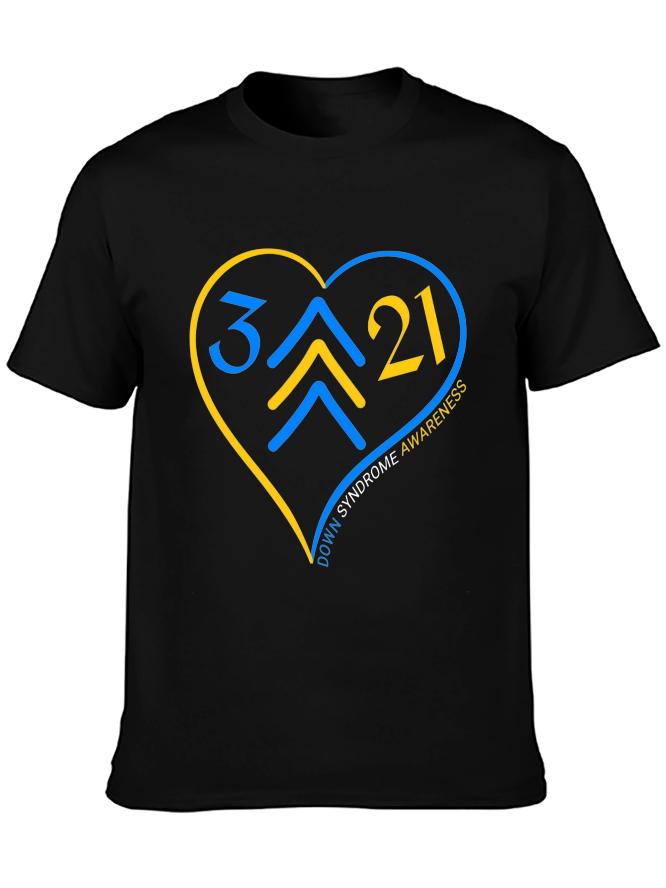 Down Syndrome Awareness T-Shirt - Heart Design