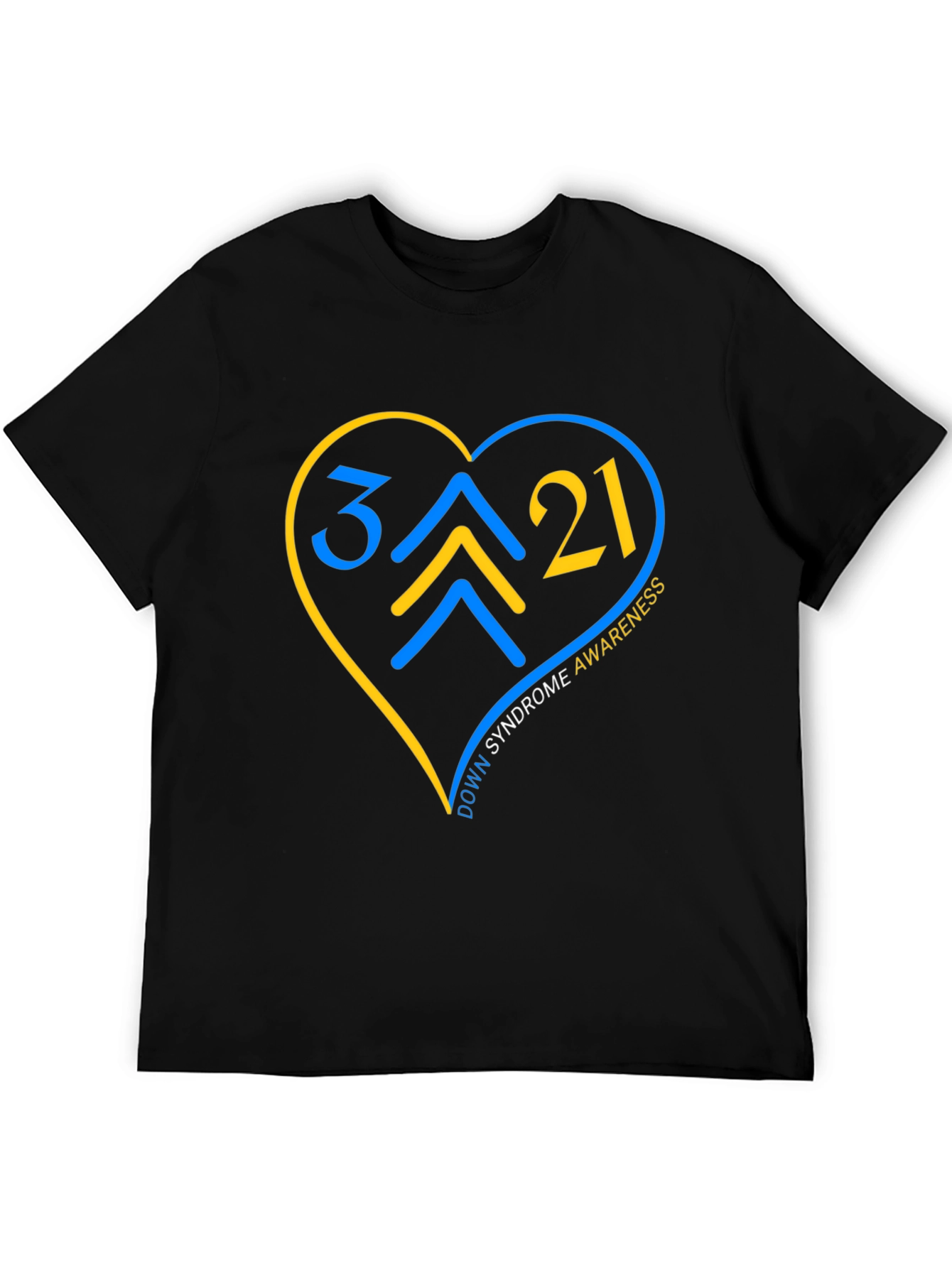 Down Syndrome Awareness T-Shirt - Heart Design