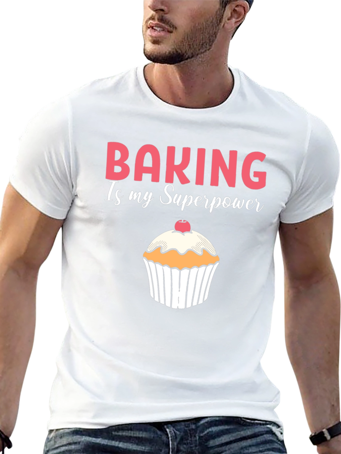 Baking is My Superpower Black T-Shirt