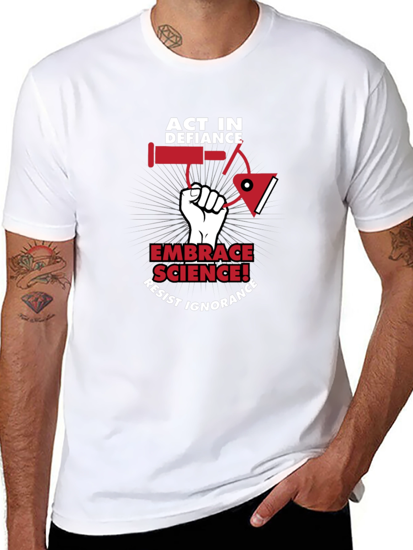 Act in Defiance Science T-Shirt