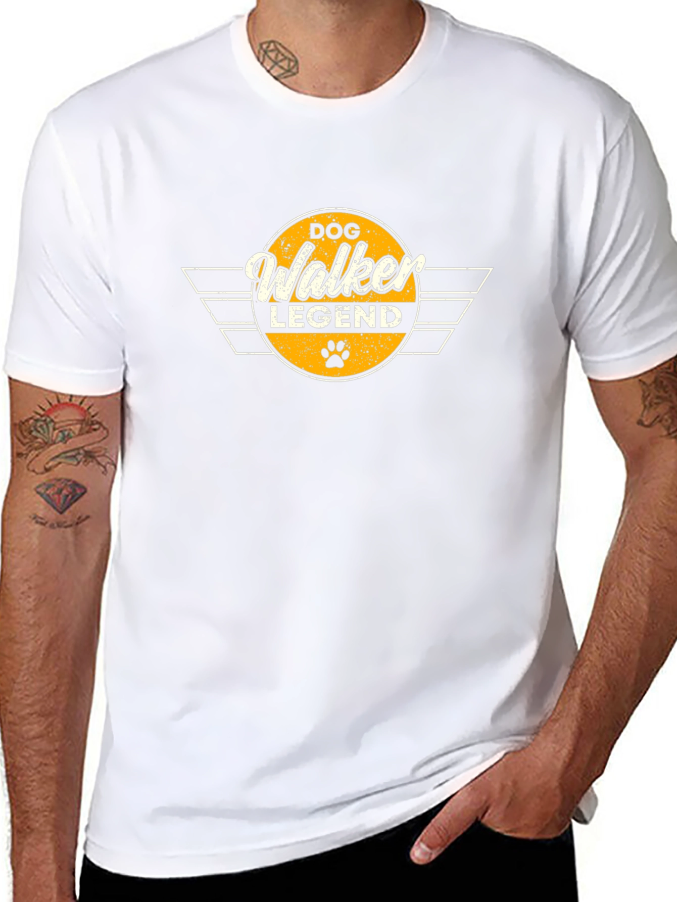 Dog Walker Legend Black T-Shirt