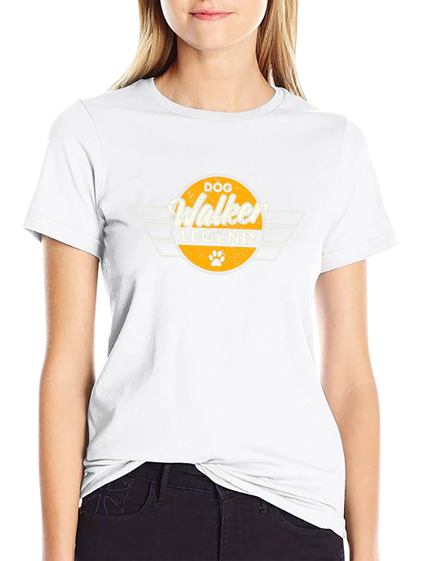Dog Walker Legend Black T-Shirt