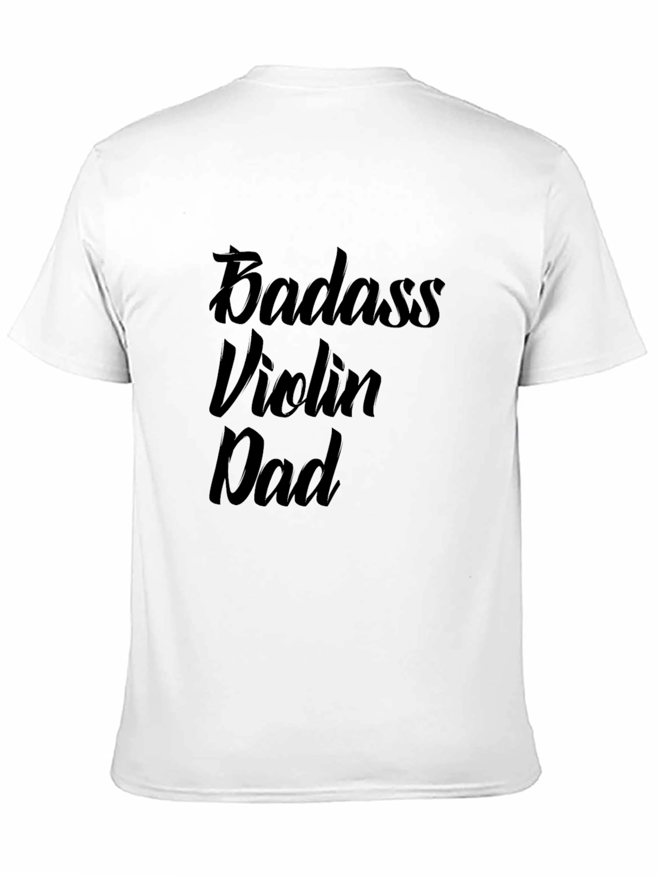 Badass Violin Dad Black T-Shirt