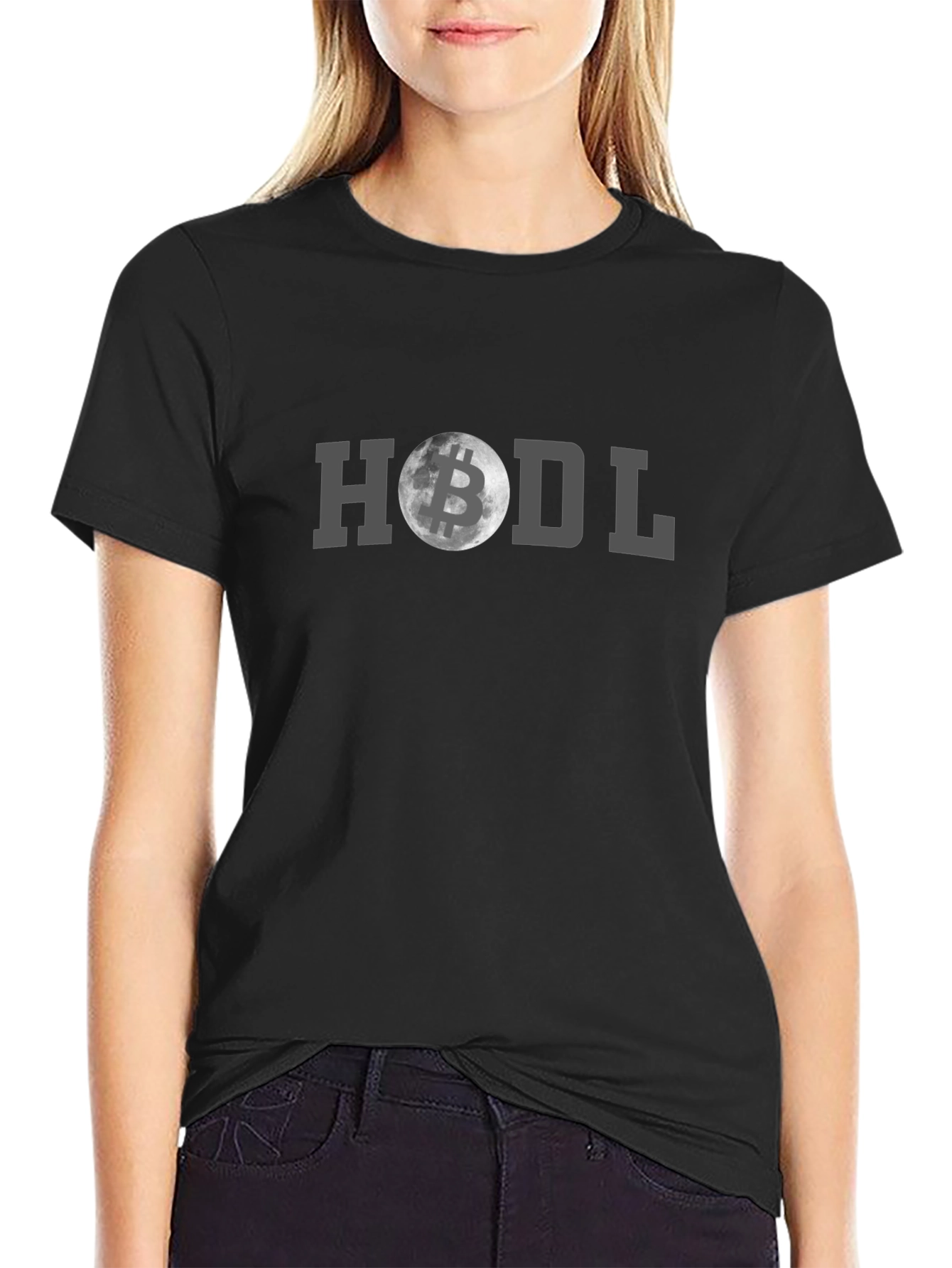 HODL Bitcoin Moon Graphic T-Shirt