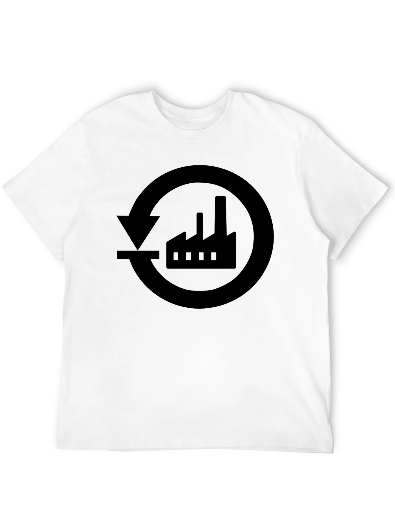 Recycle Factory Black Graphic T-Shirt