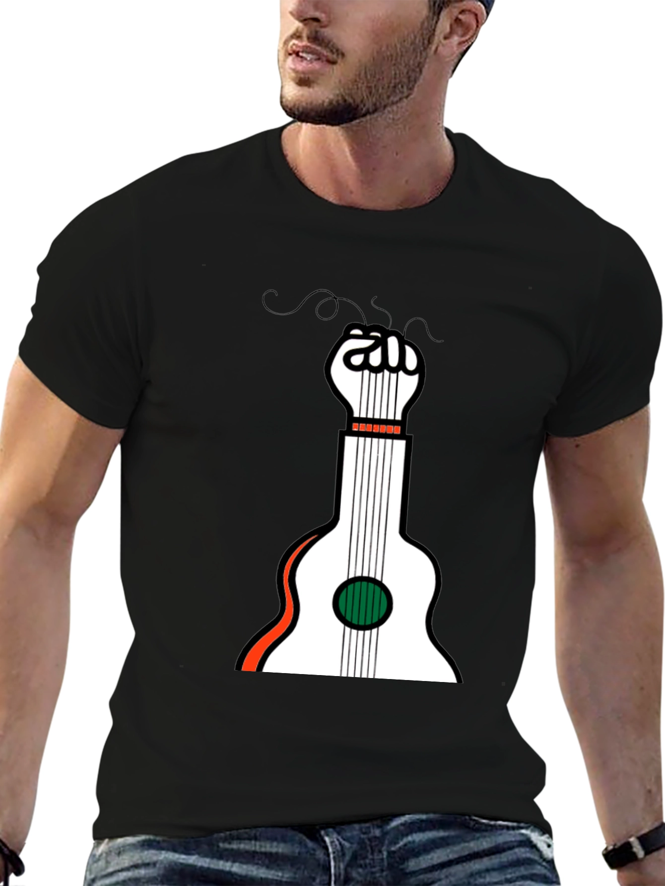 Guitar Fist Graphic Tee - Music & Protest