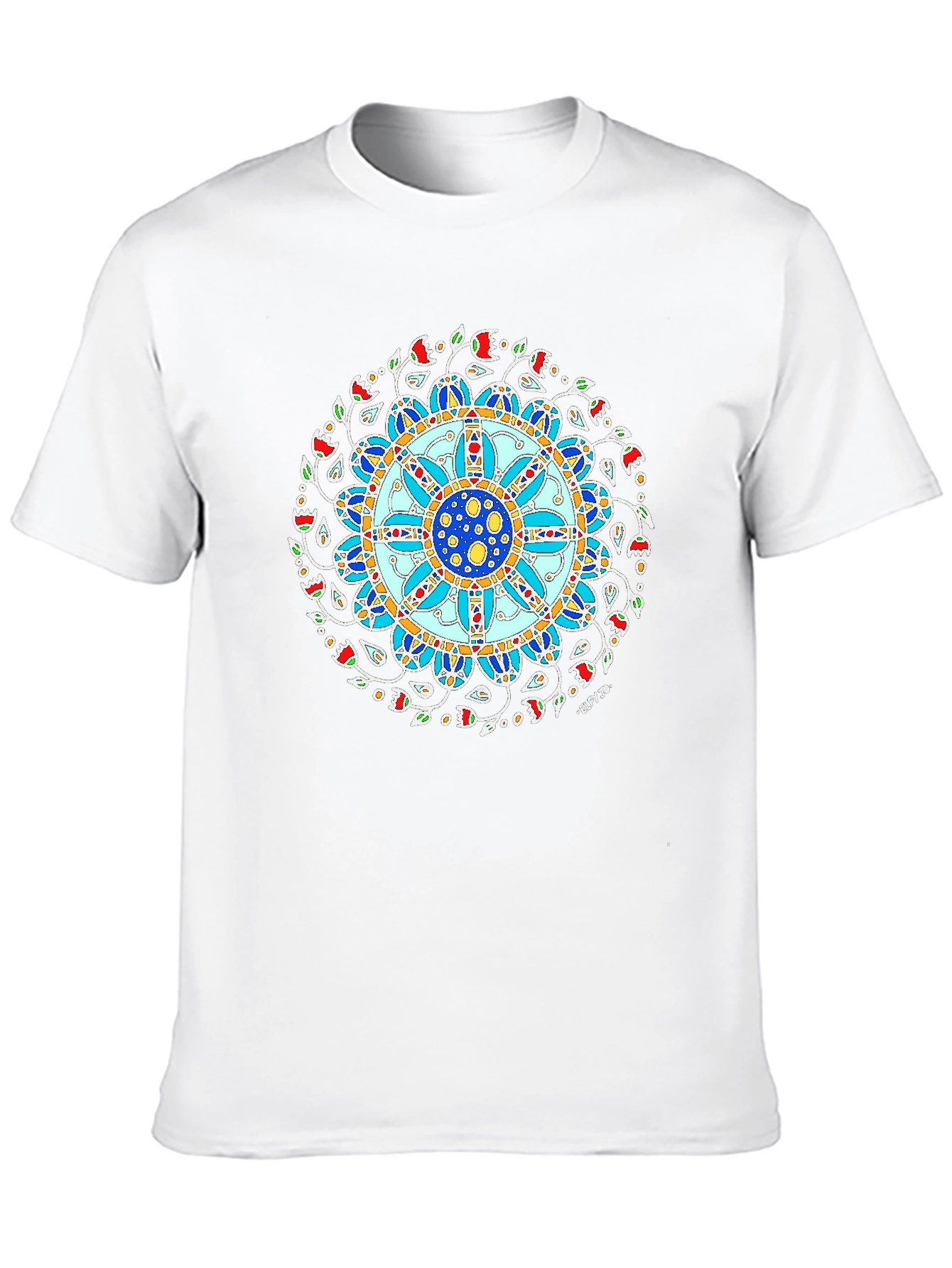Mandala Art Print Black T-Shirt