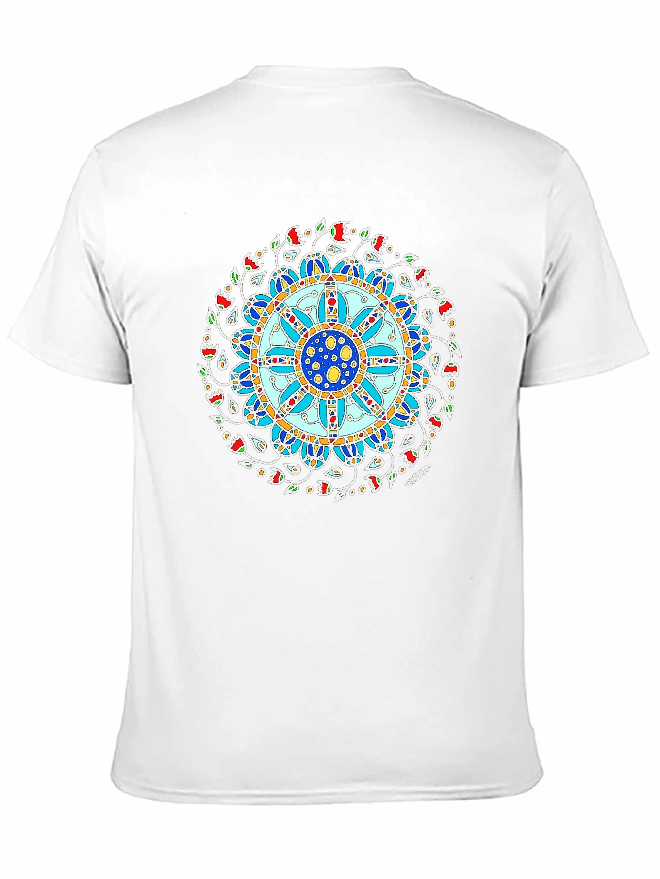 Mandala Art Print Black T-Shirt