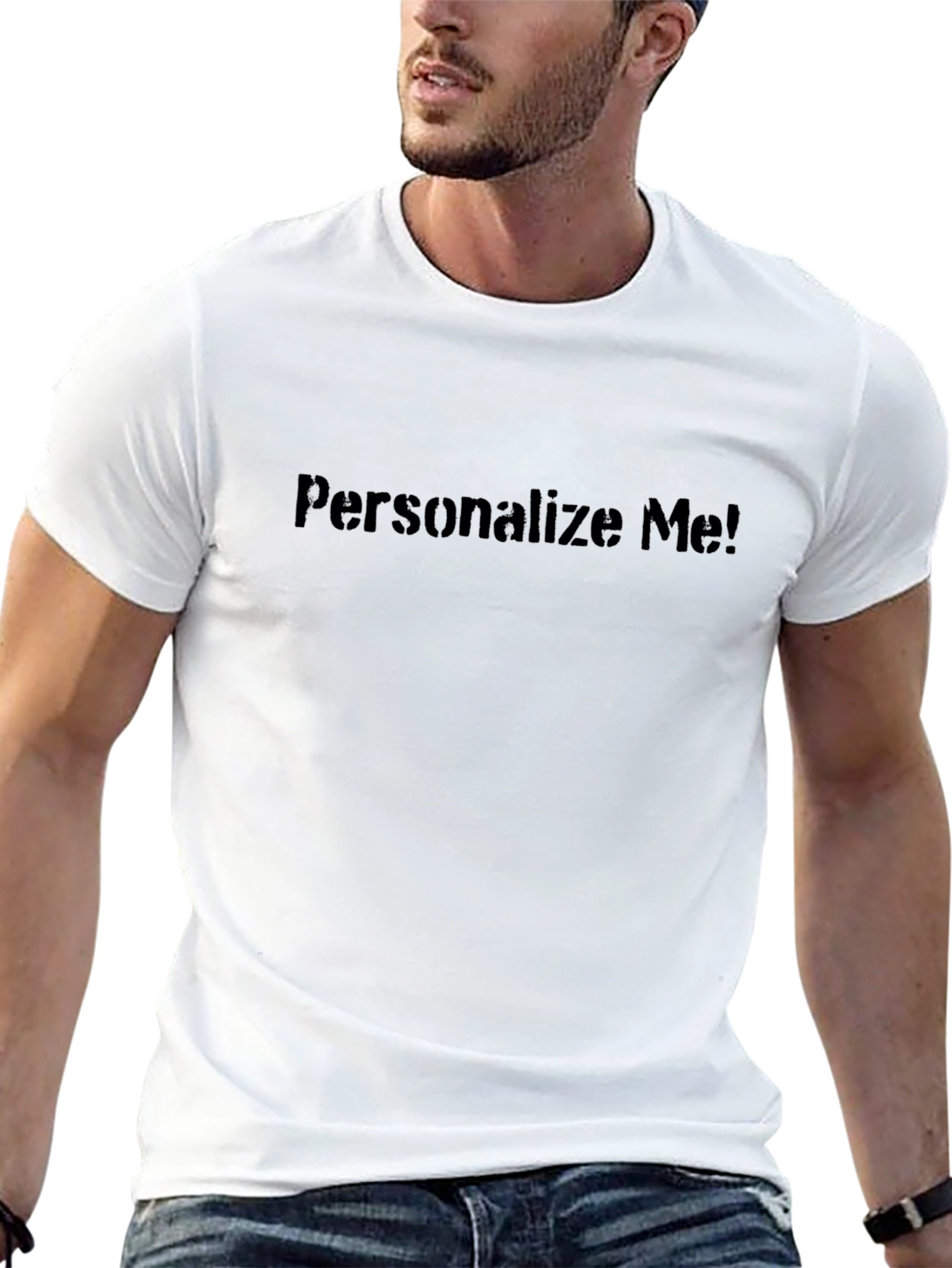 Personalize Me! Classic Black Tee - Custom Design Ready