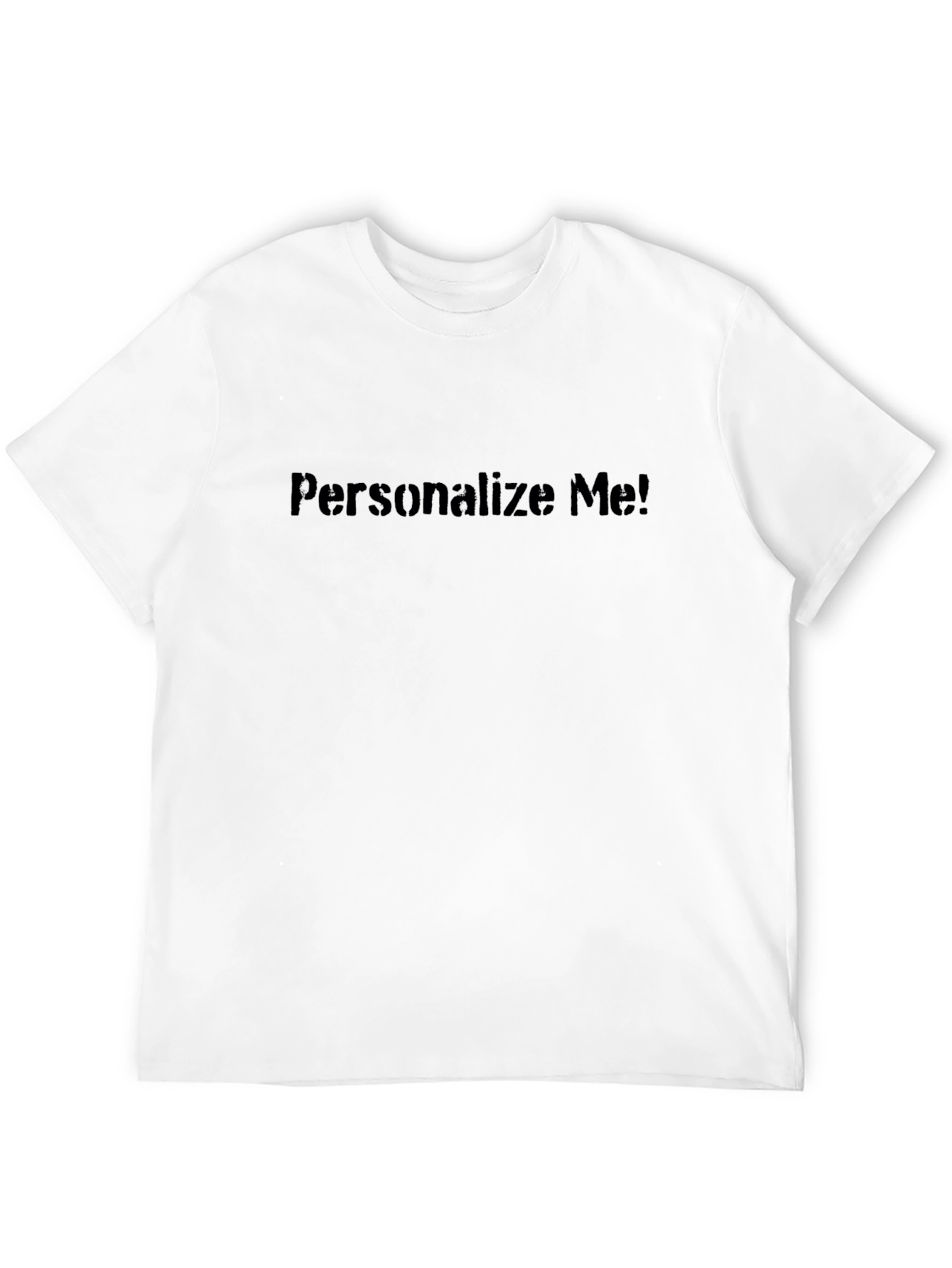 Personalize Me! Classic Black Tee - Custom Design Ready