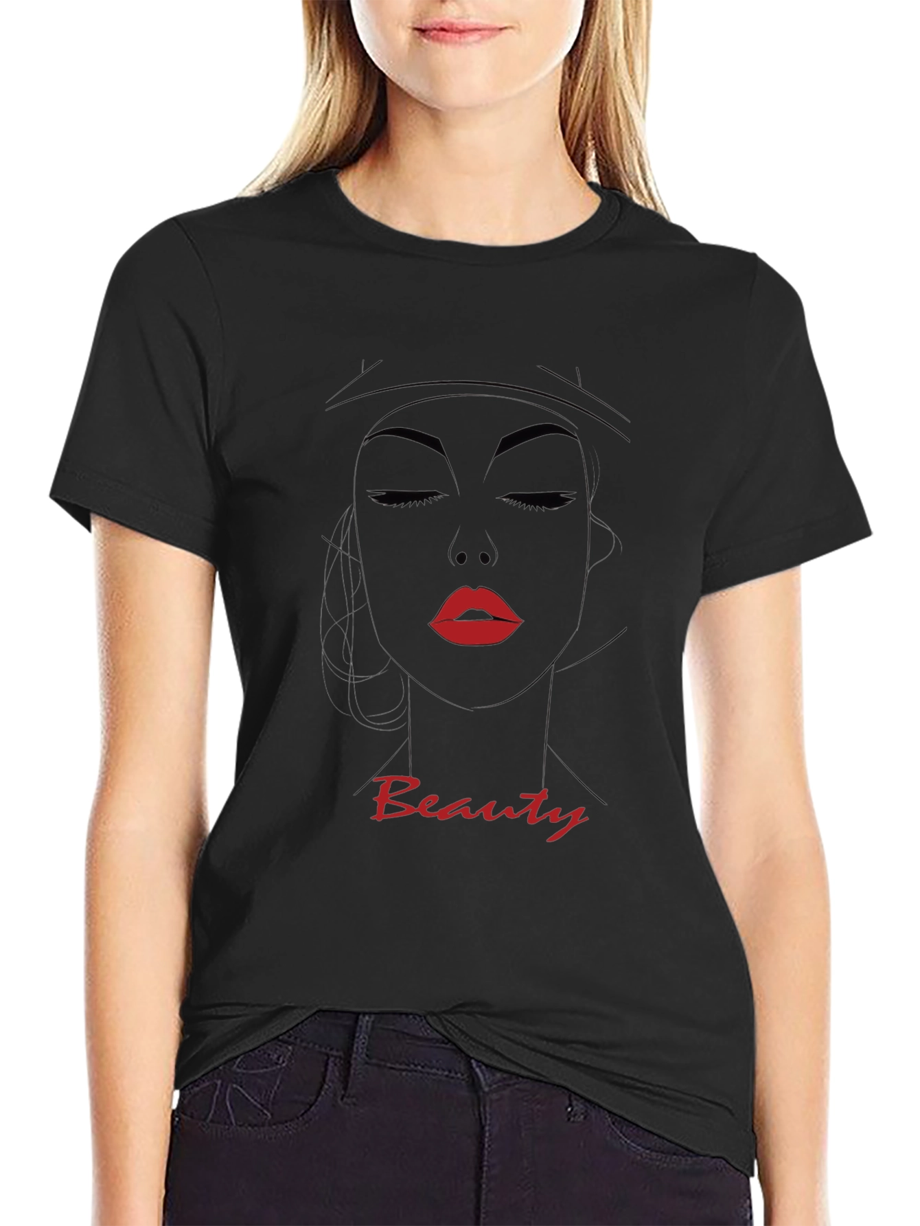 Beauty Graphic T-Shirt - Stylish Tee for Women