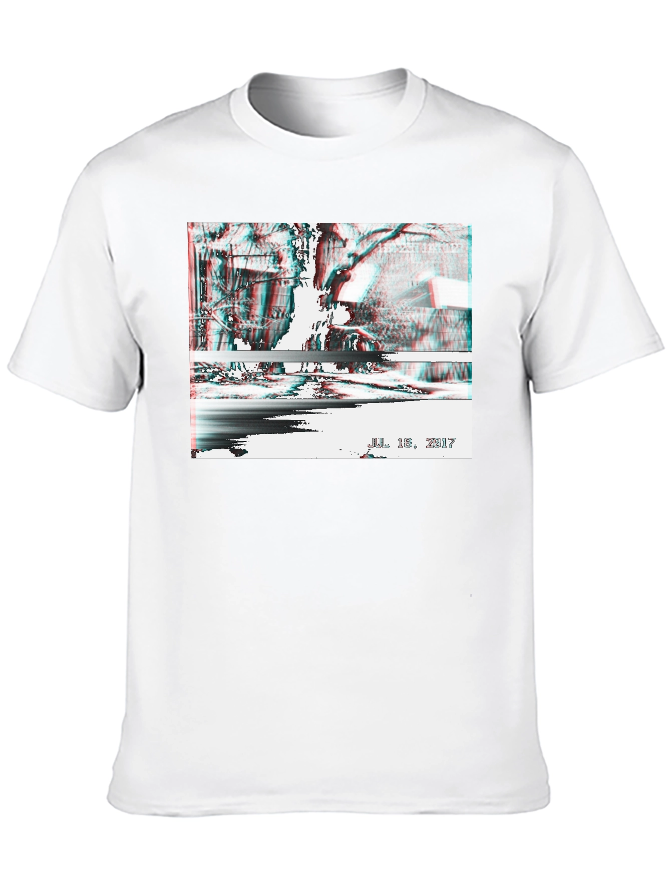 Distorted Reality Graphic Tee - Black