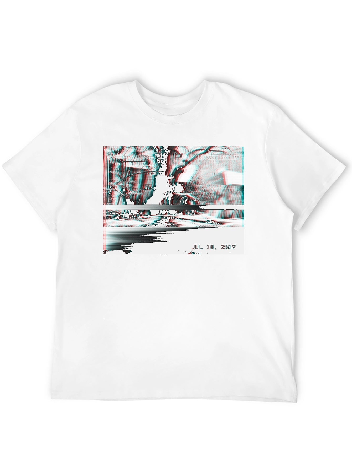 Distorted Reality Graphic Tee - Black