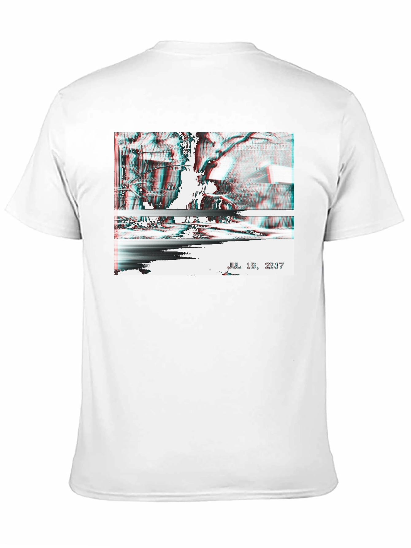 Distorted Reality Graphic Tee - Black