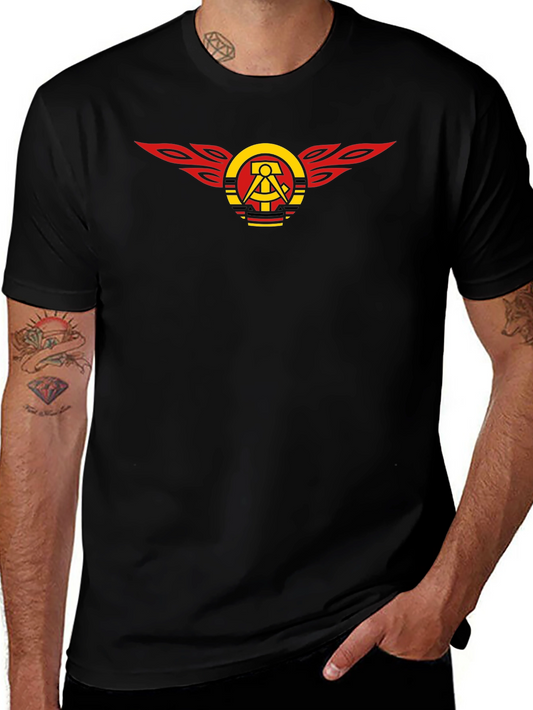 Hammer and Compass Wings Black T-Shirt