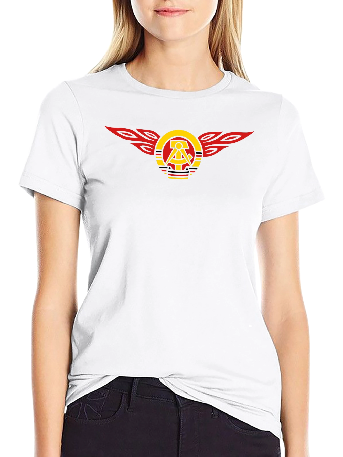 Hammer and Compass Wings Black T-Shirt
