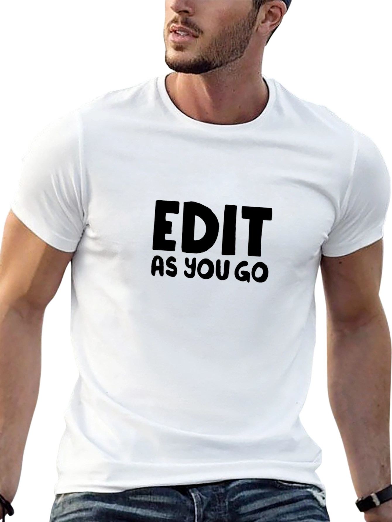 Edit As You Go Black T-Shirt