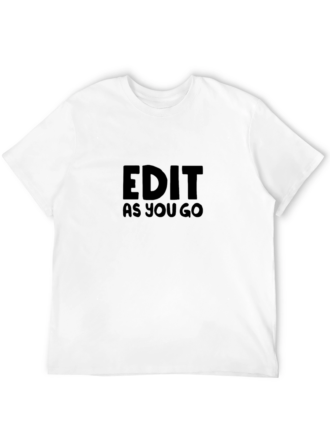 Edit As You Go Black T-Shirt